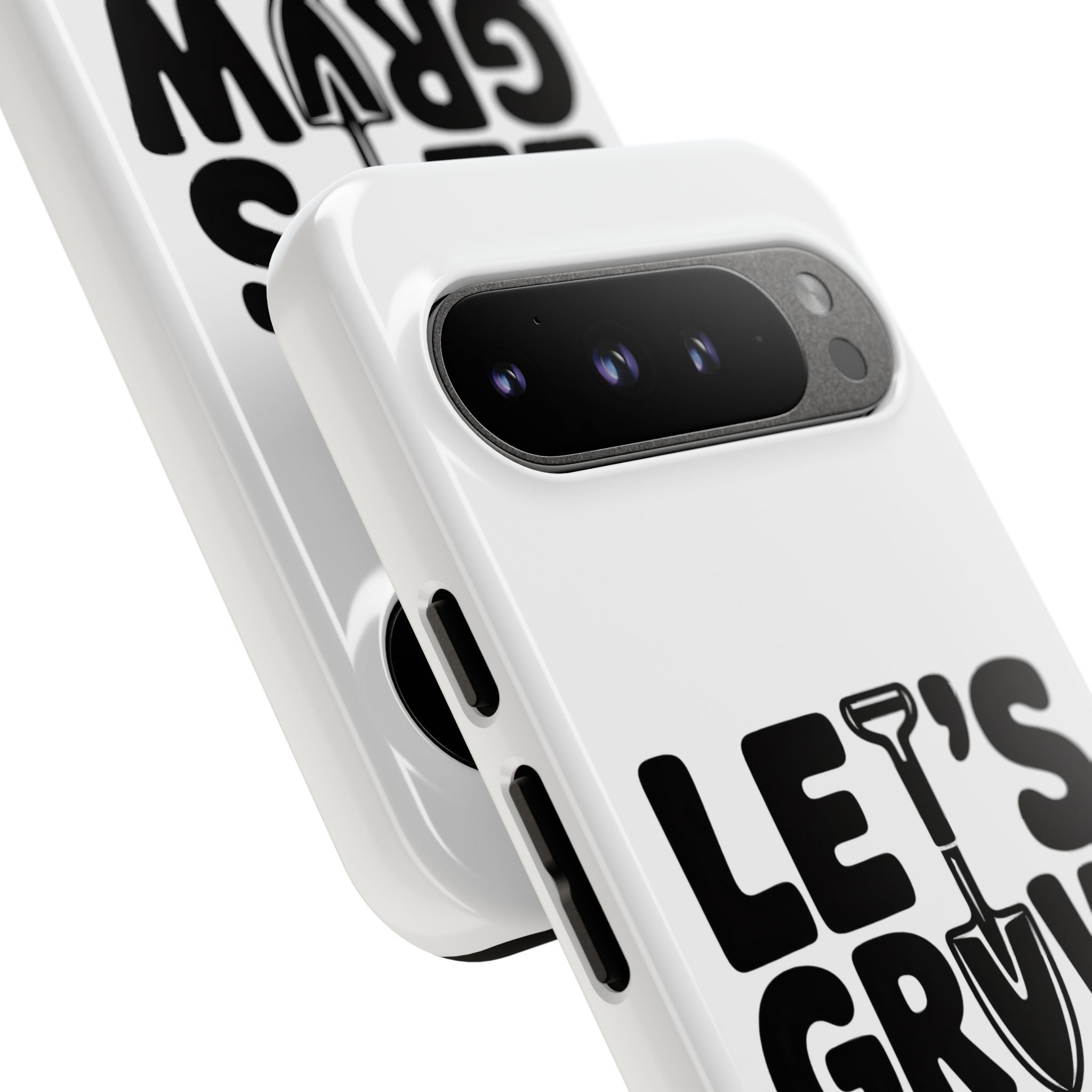 Phone Case - "Let's Grow Stuff" Gardening Shovel Design