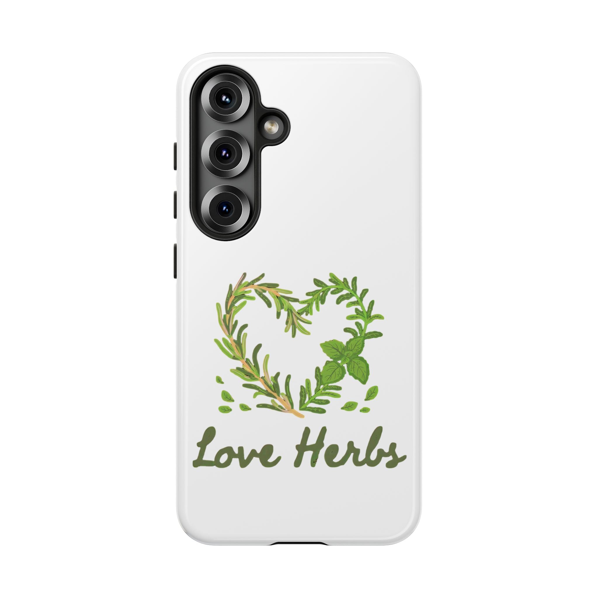Herb Heart Phone Case - "Love Herbs" Botanical iPhone Cover
