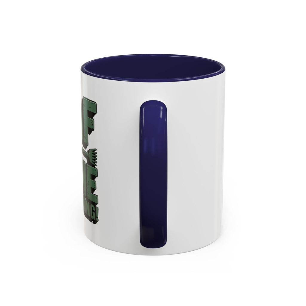 Gardening Mug — "Leaf Me Alone, I’m Gardening" Accent Coffee Cup