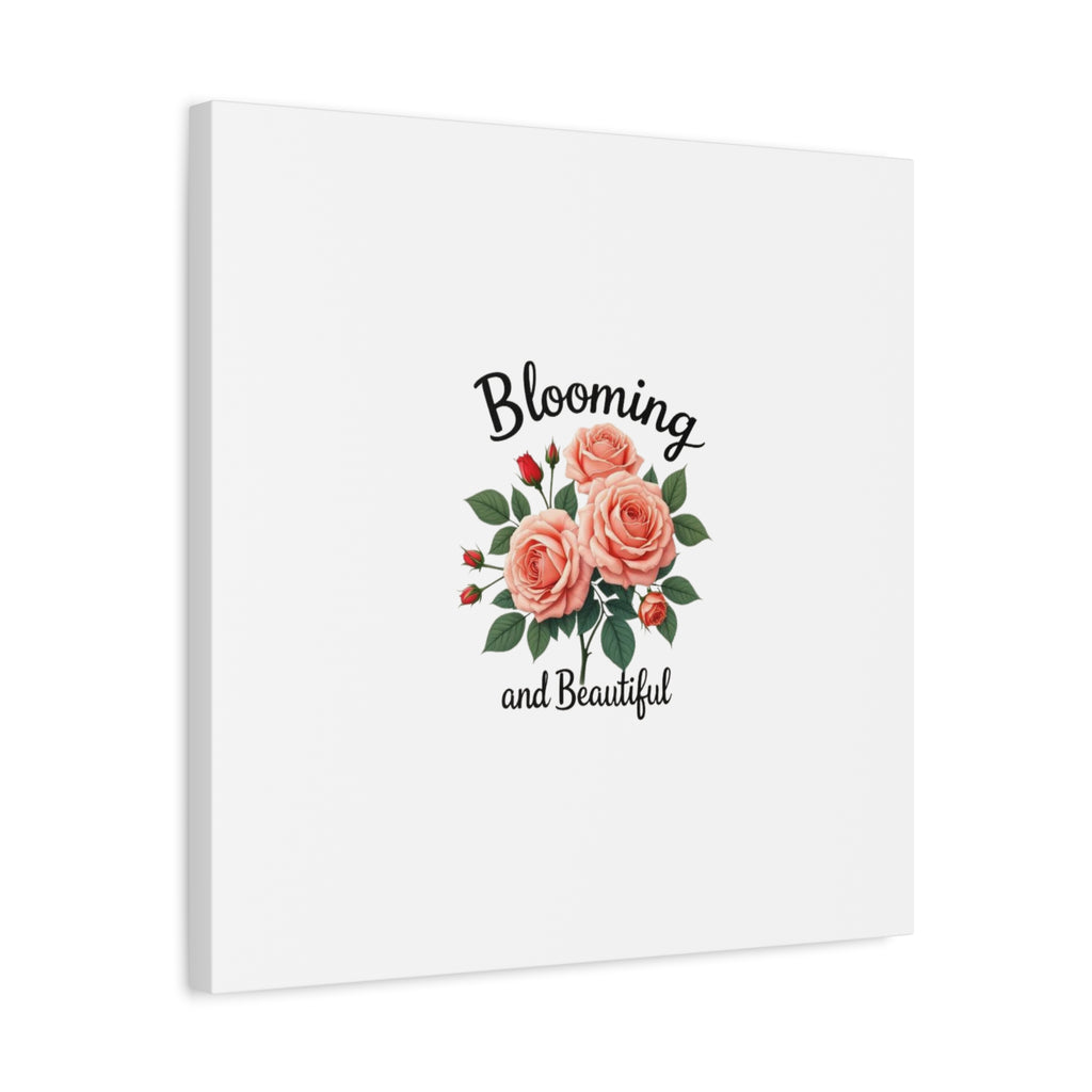Blooming and Beautiful Rose Bouquet Canvas Wall Art