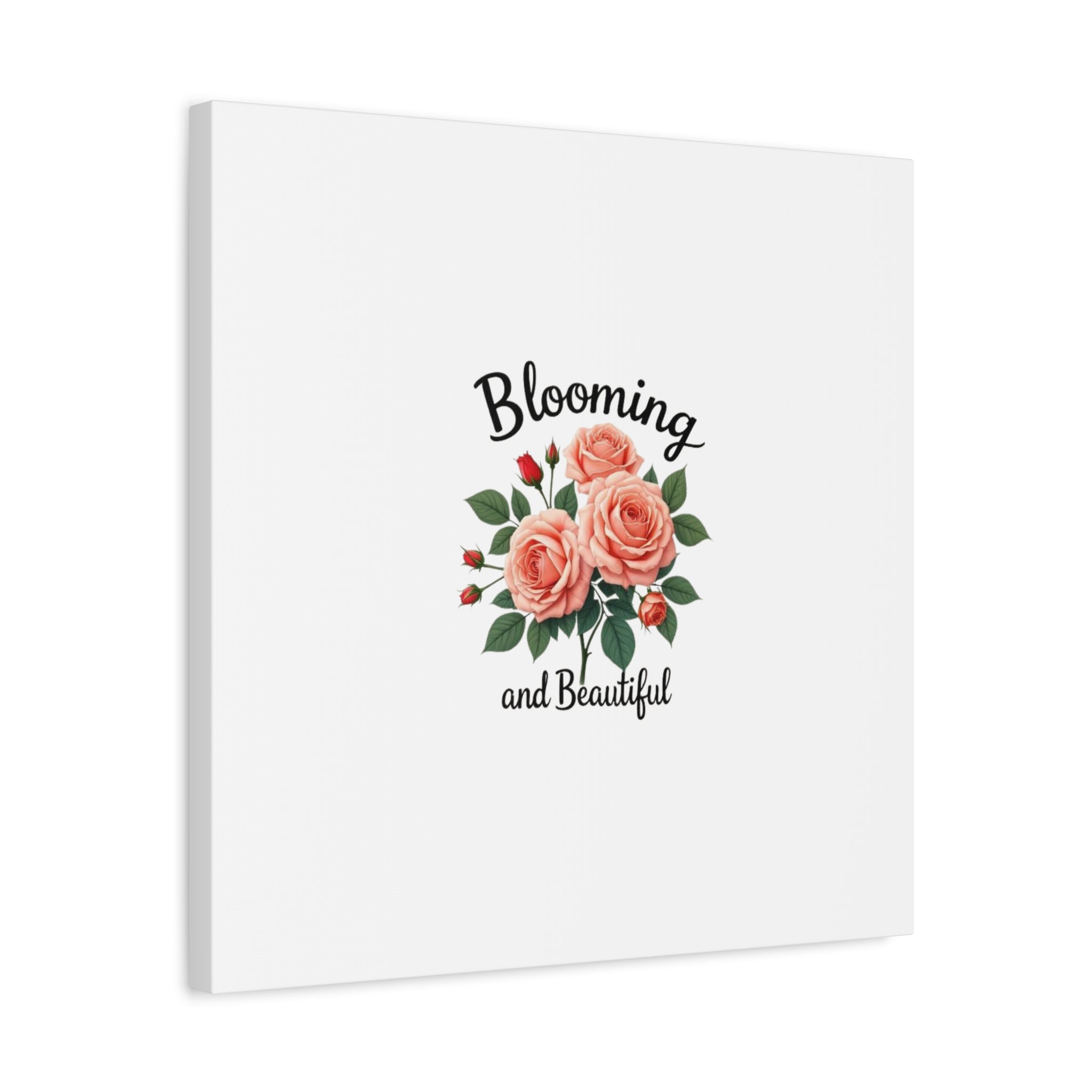 Blooming and Beautiful Rose Bouquet Canvas Wall Art