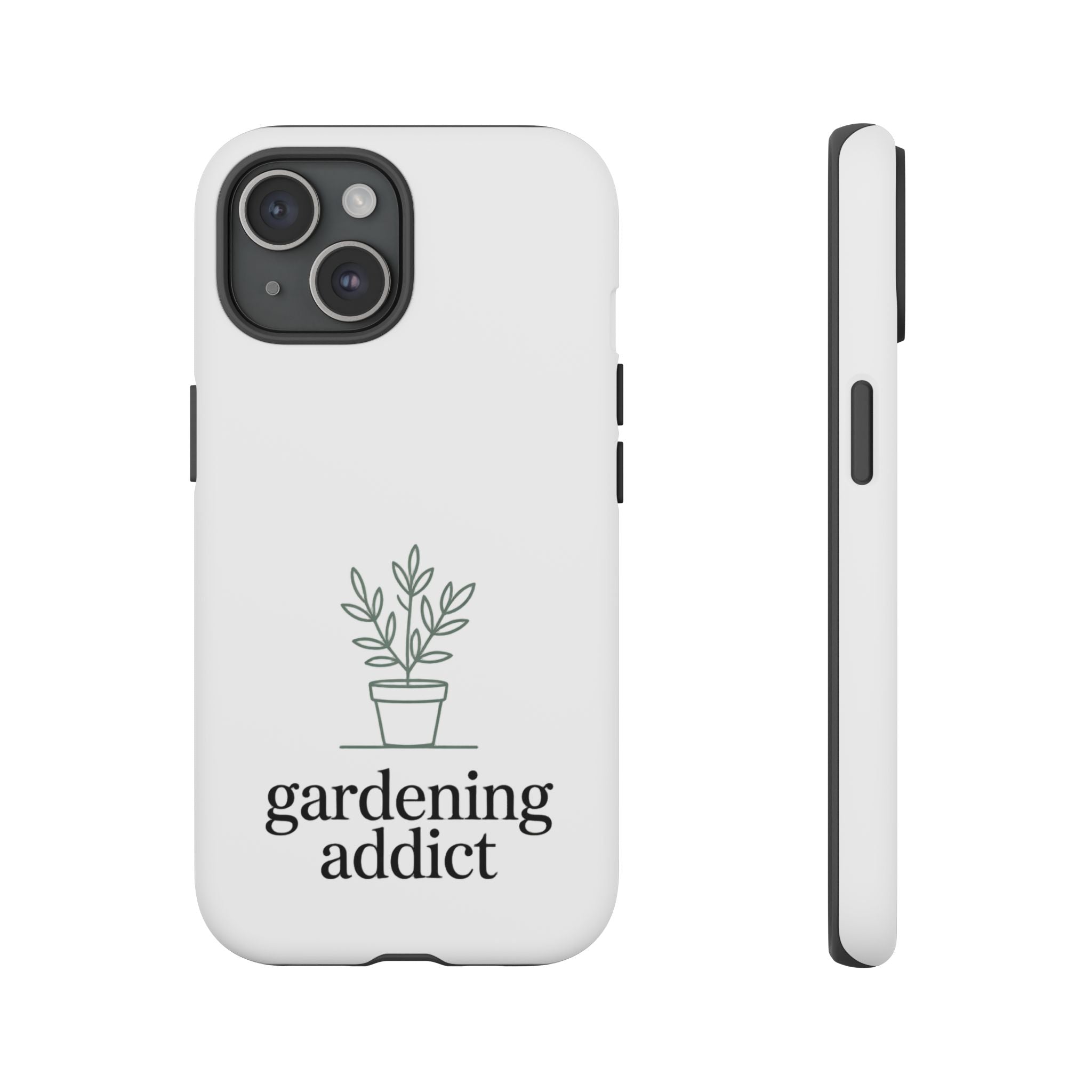 Phone Case — 'gardening addict' Minimal Plant Design