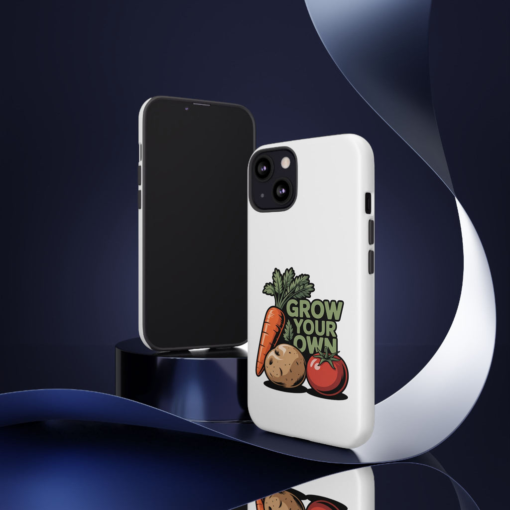 Grow Your Own Vegetables Phone Case — Gardening Carrot Potato Tomato Design