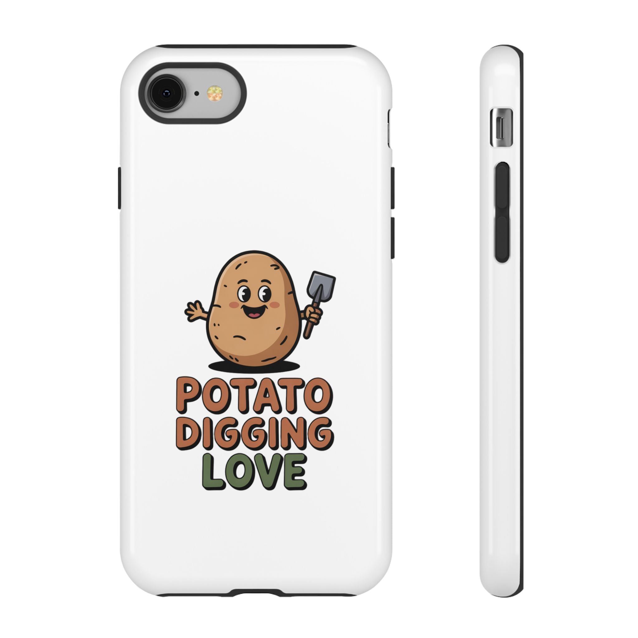 Phone Case — "Potato Digging Love" Cute Gardening Cartoon Protective Cover