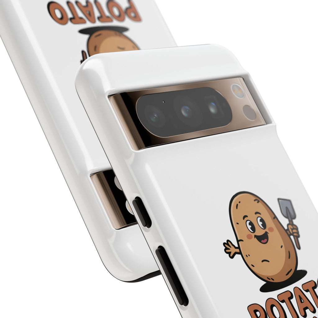 Phone Case — "Potato Digging Love" Cute Gardening Cartoon Protective Cover