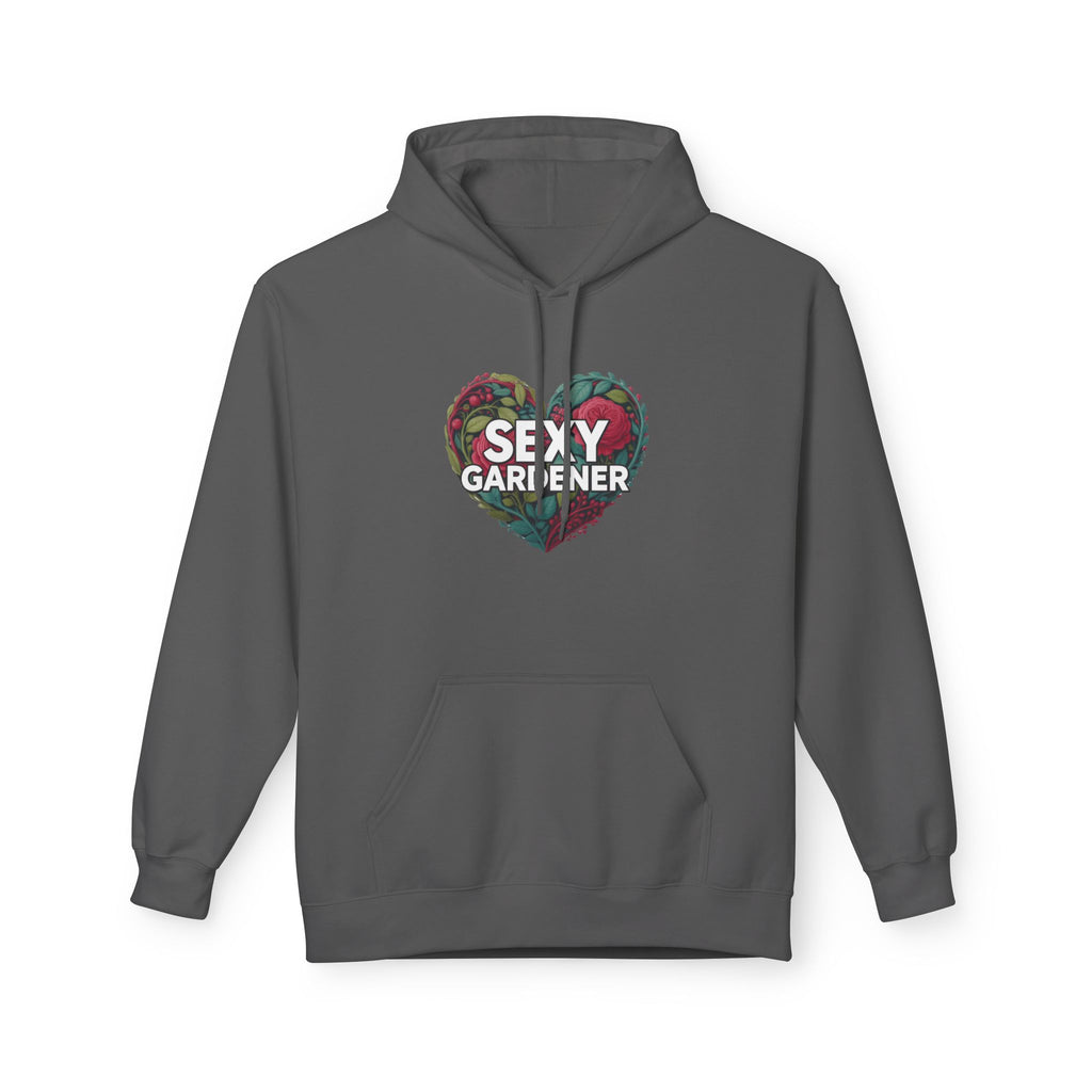 Sexy Gardener Heart Hoodie - Floral Split Heart Graphic Sweatshirt