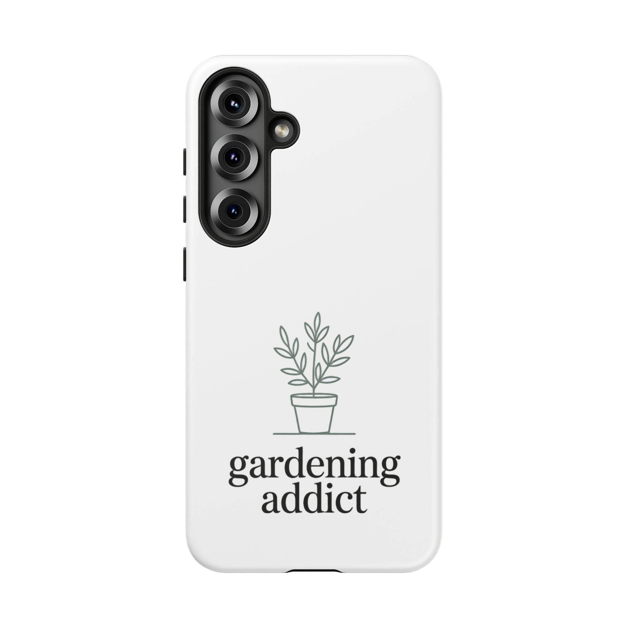 Phone Case — 'gardening addict' Minimal Plant Design