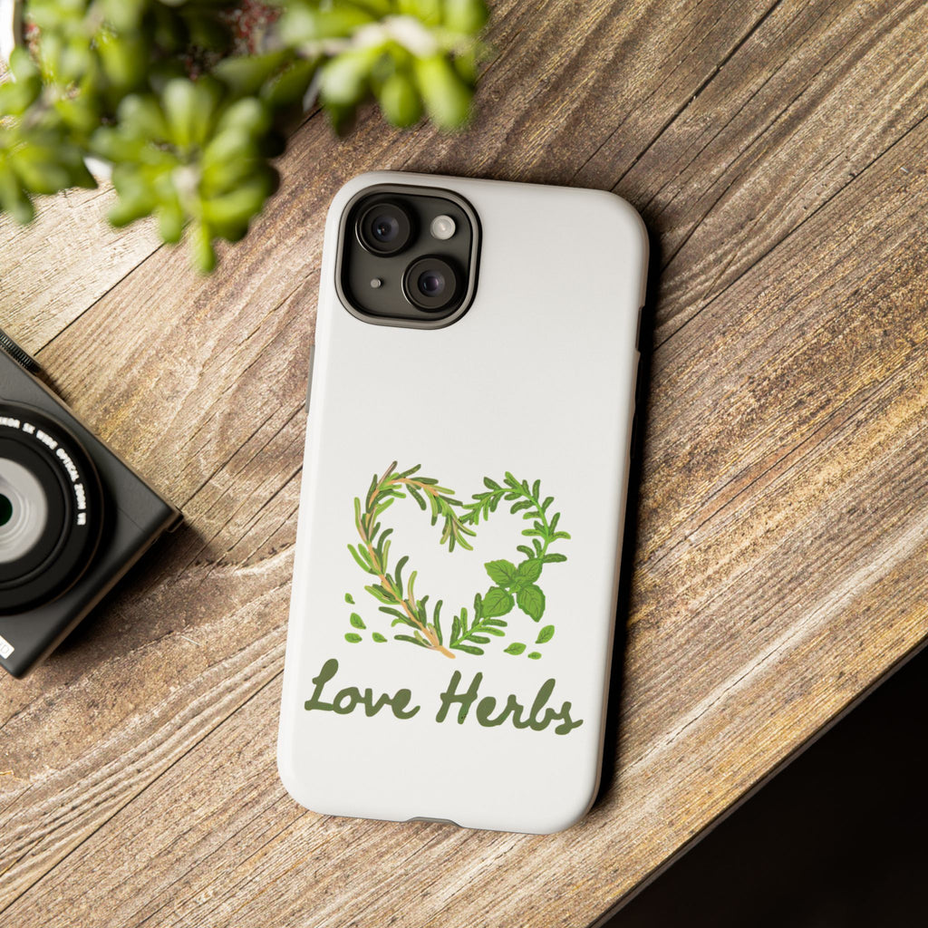 Herb Heart Phone Case - "Love Herbs" Botanical iPhone Cover