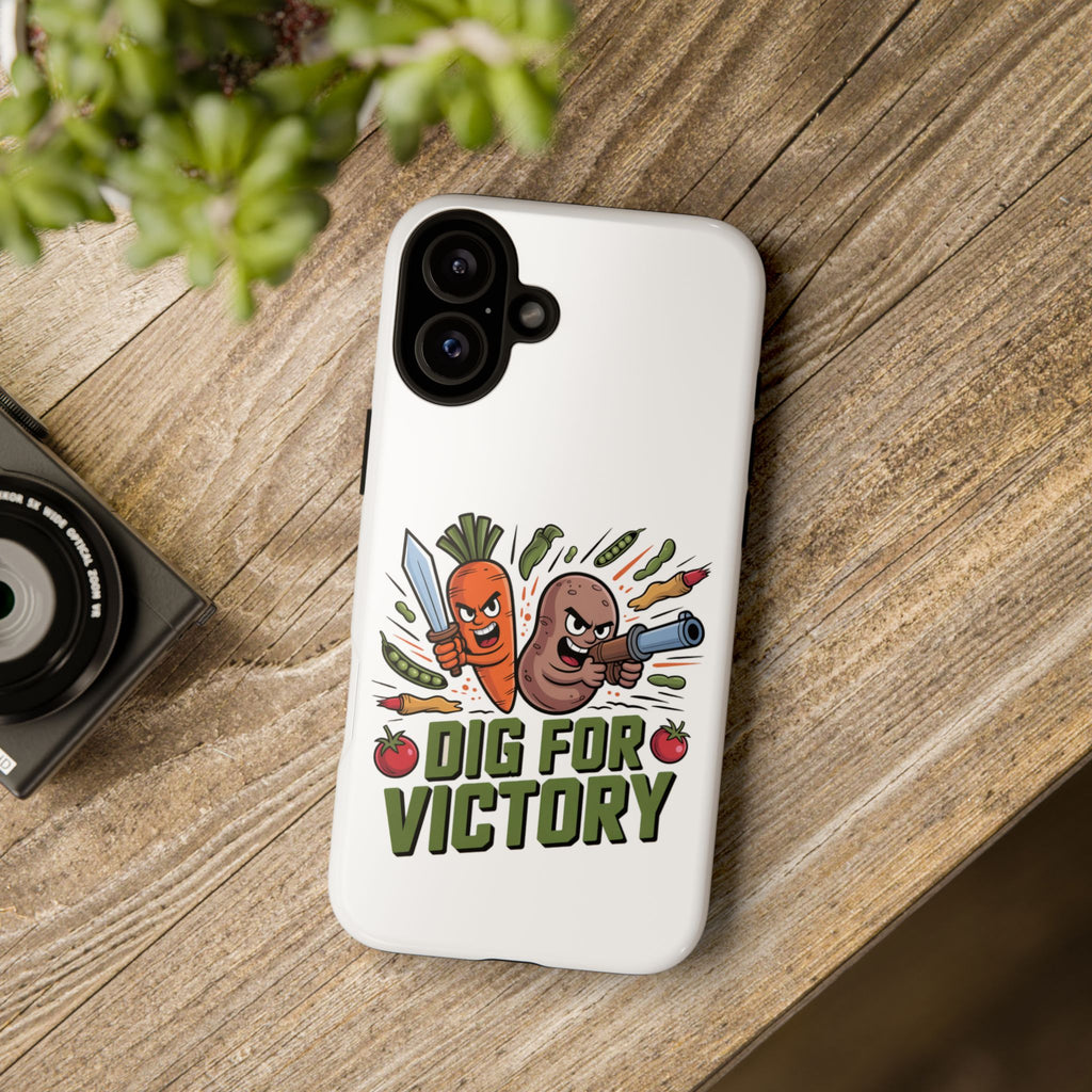 Phone Case — 'Dig For Victory' Veggie Combat Garden Design