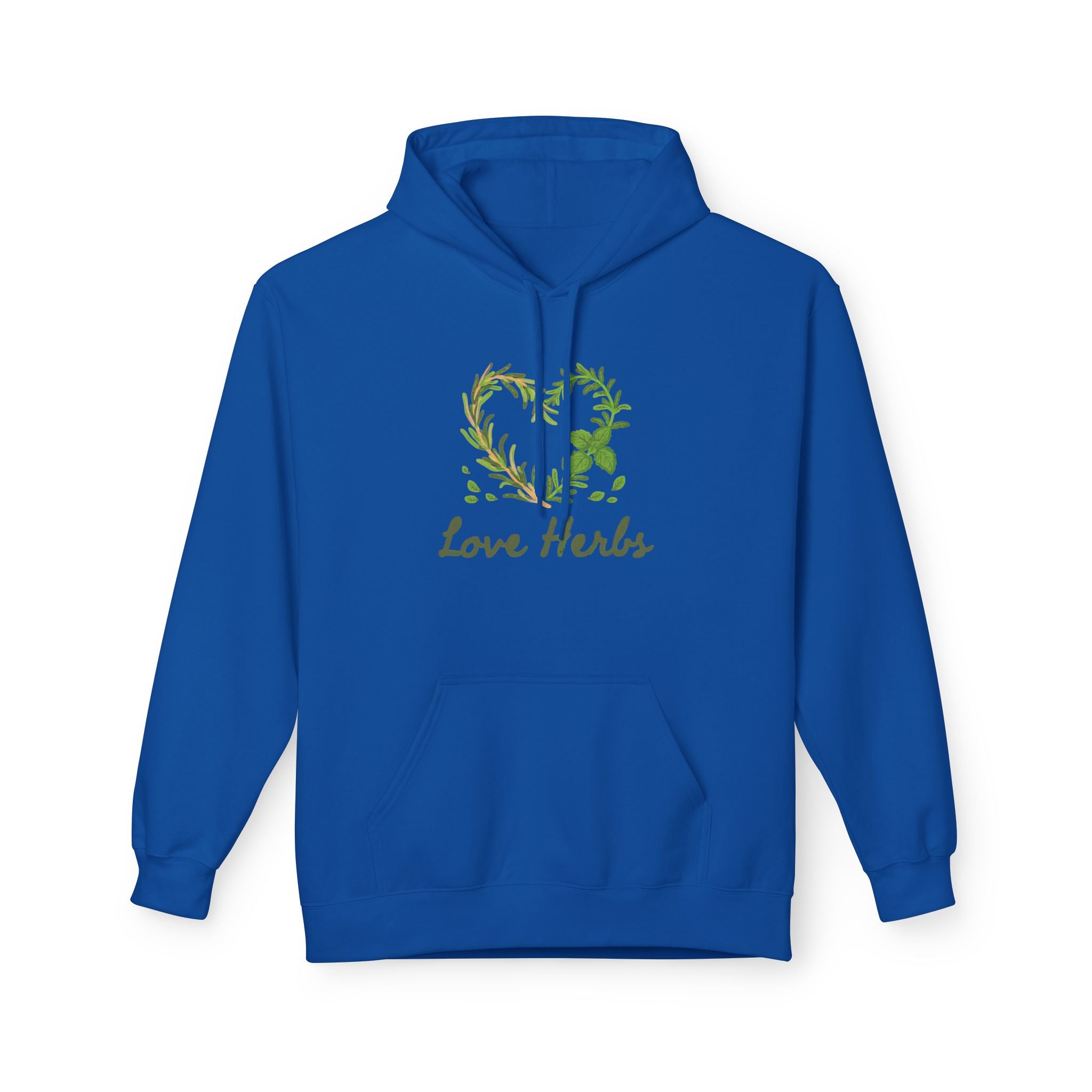 Herbal Heart Hoodie — "Love Herbs" Botanical Graphic Hoodie