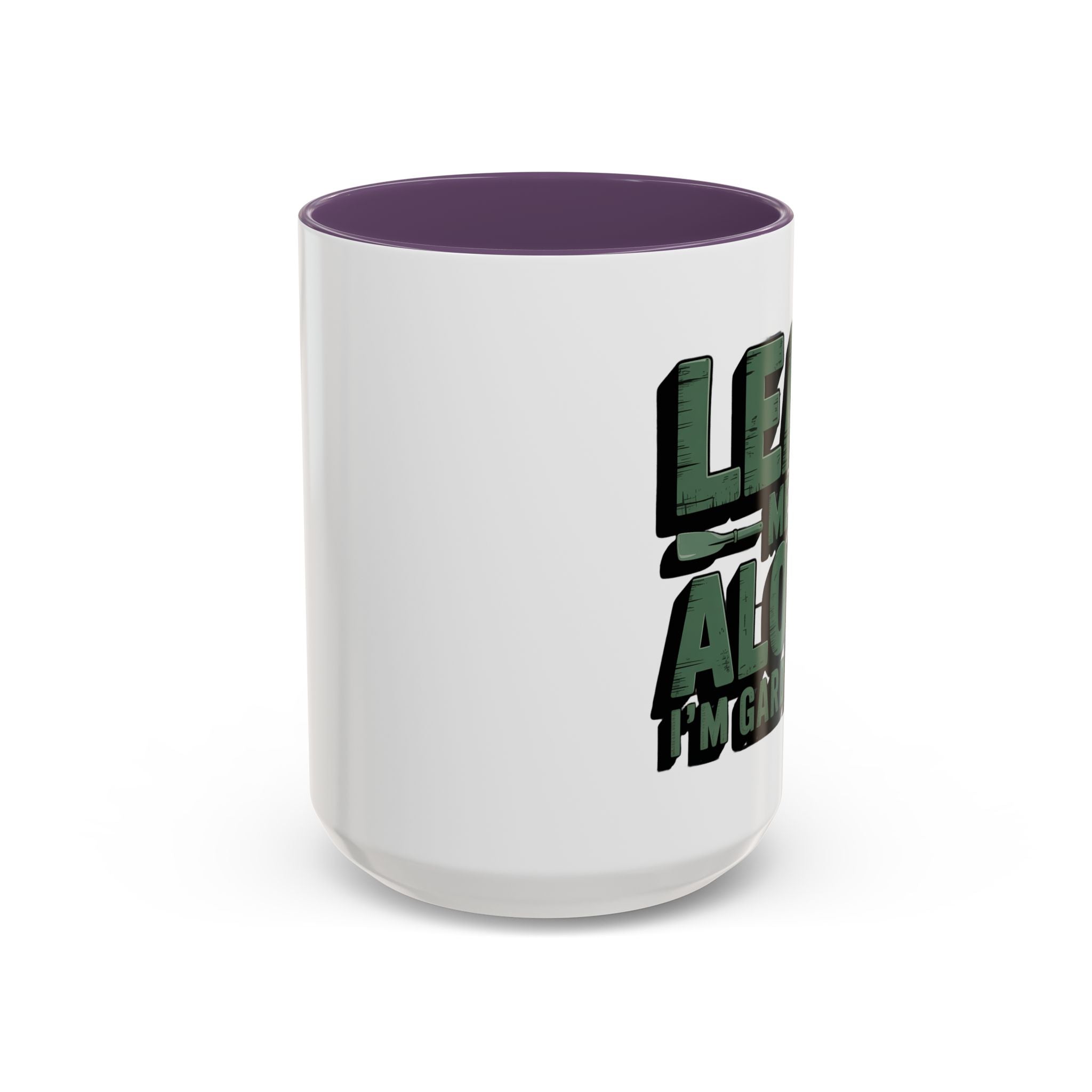 Gardening Mug — "Leaf Me Alone, I’m Gardening" Accent Coffee Cup