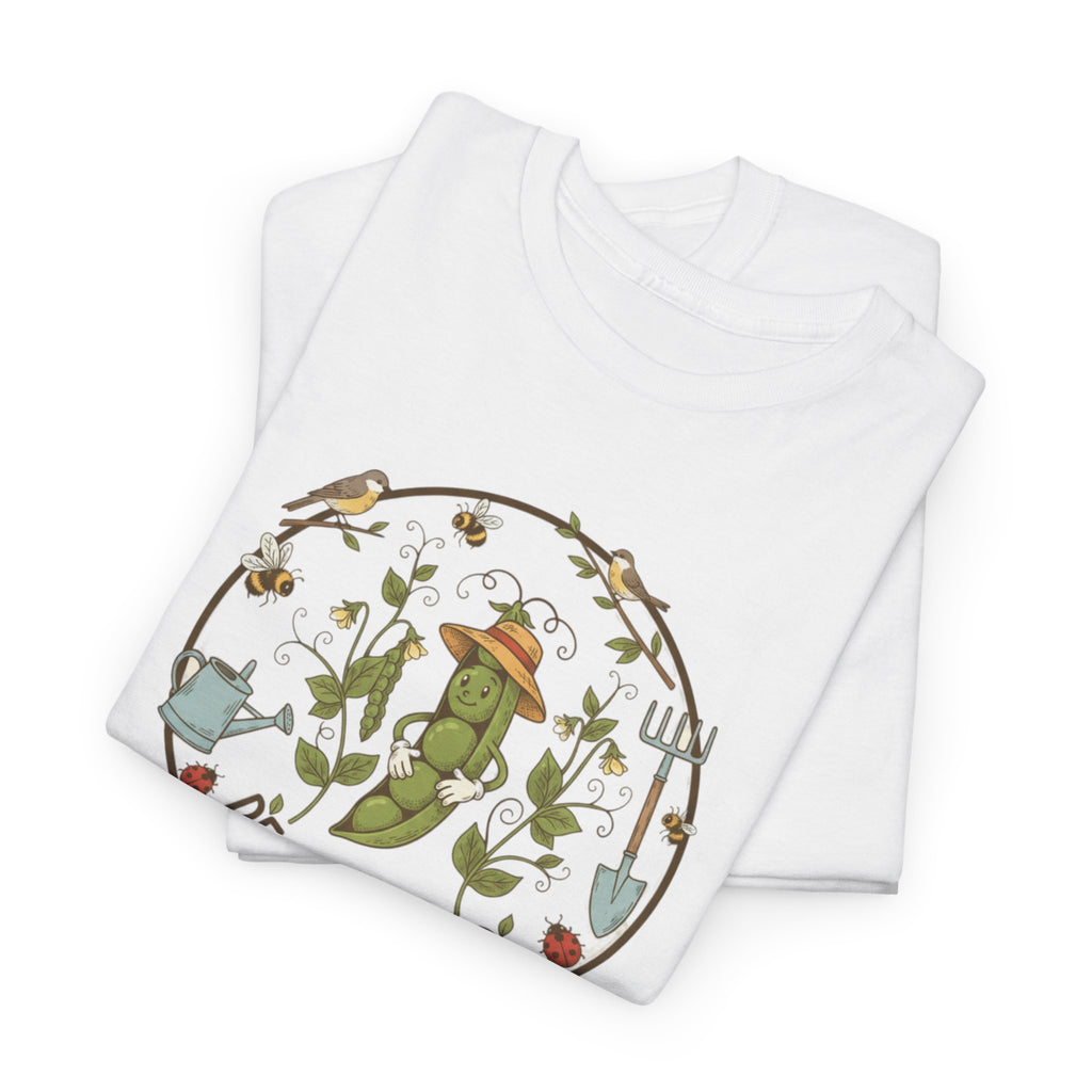 T-Shirt — "Peas Be Kind" Cute Garden Pea Illustration Tee