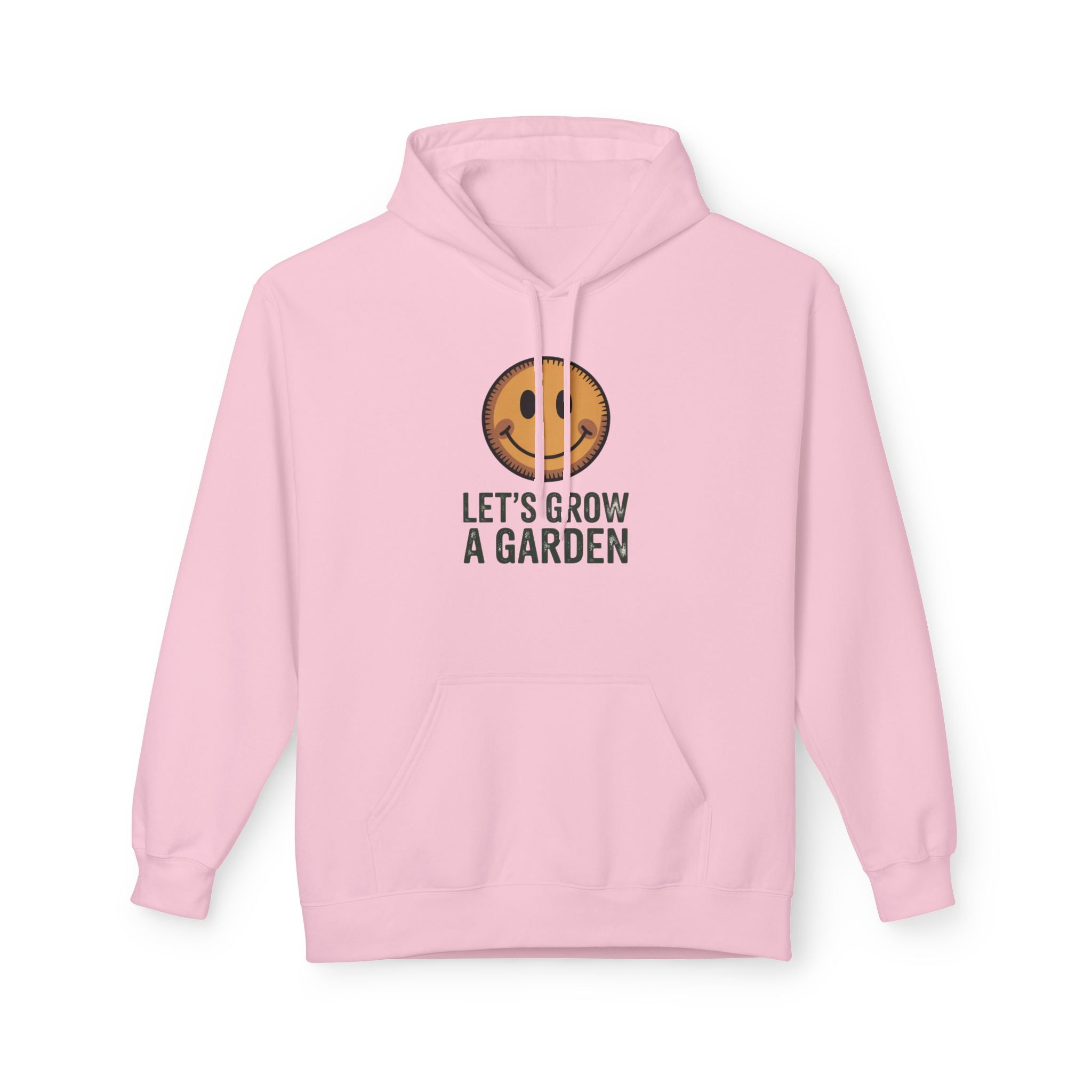 Let's Grow a Garden Hoodie — Smiling Sun Plant Lover Sweatshirt