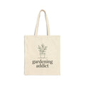 Tote Bag — "gardening addict" Shopper, Plant Lover Market Tote