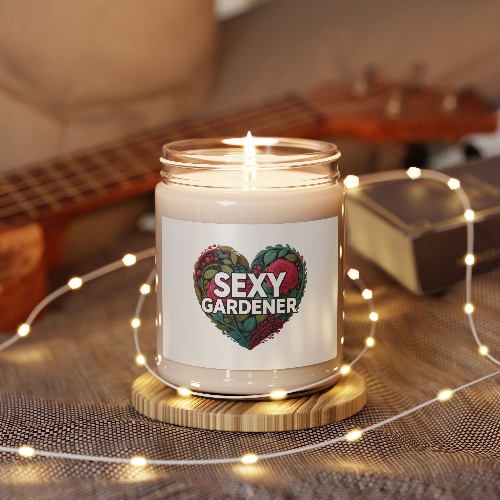 Sexy Gardener Soy Candle — 9oz Scented Candle for Plant Lovers