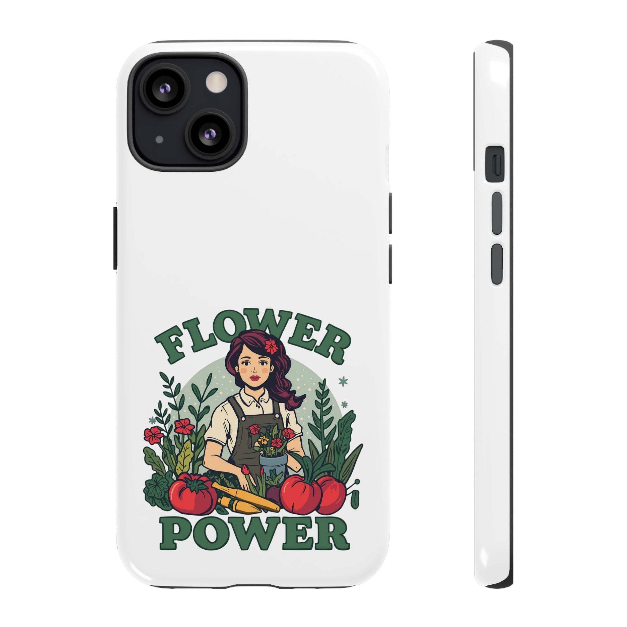 Phone Case - 'Flower Power' Retro Gardener Floral Protective Case