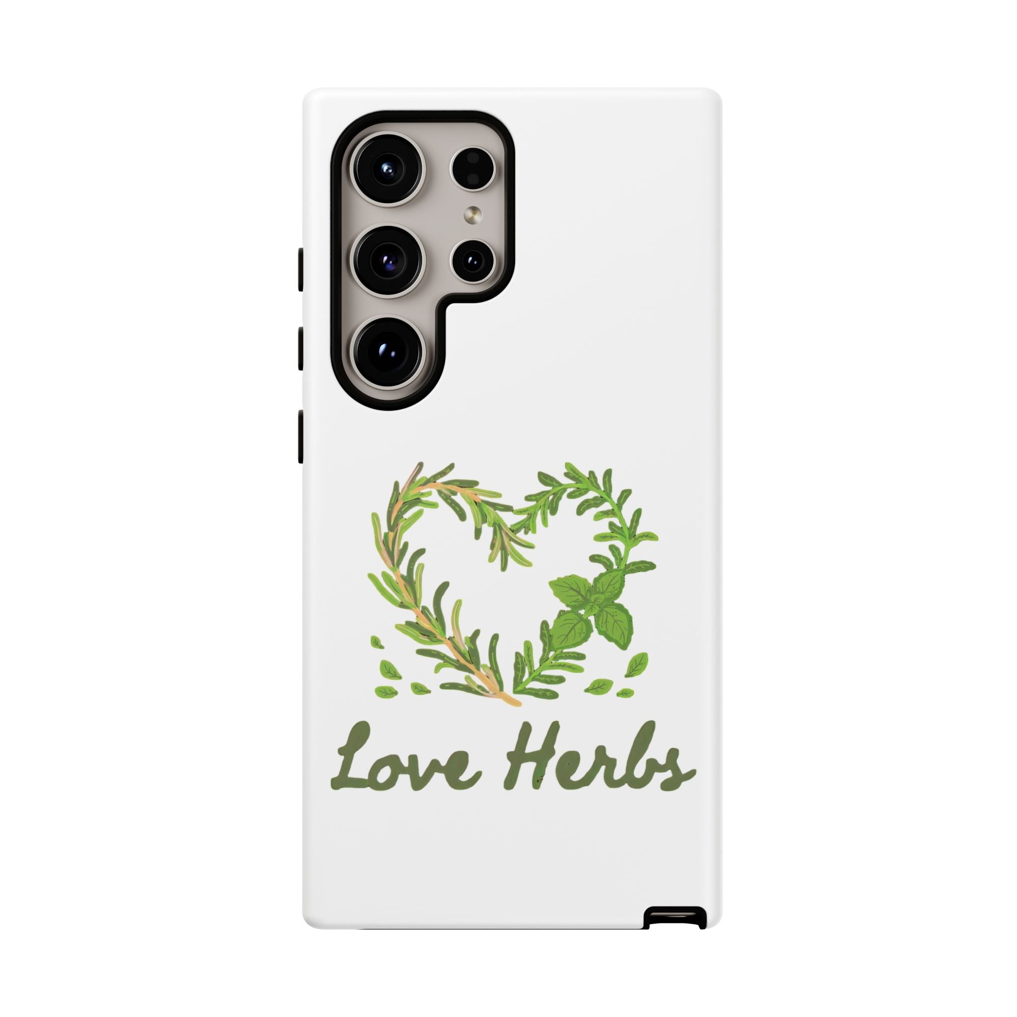Herb Heart Phone Case - "Love Herbs" Botanical iPhone Cover