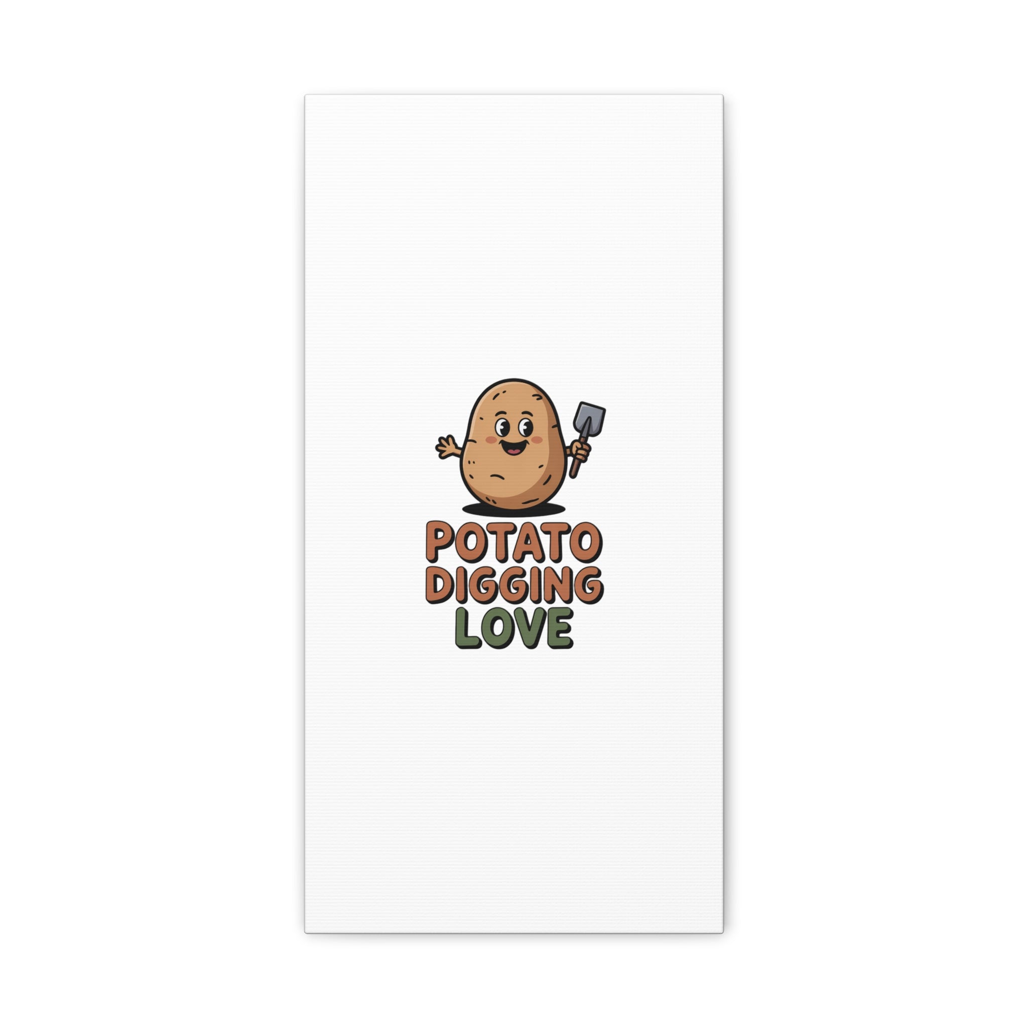 Potato Digging Love Canvas Print