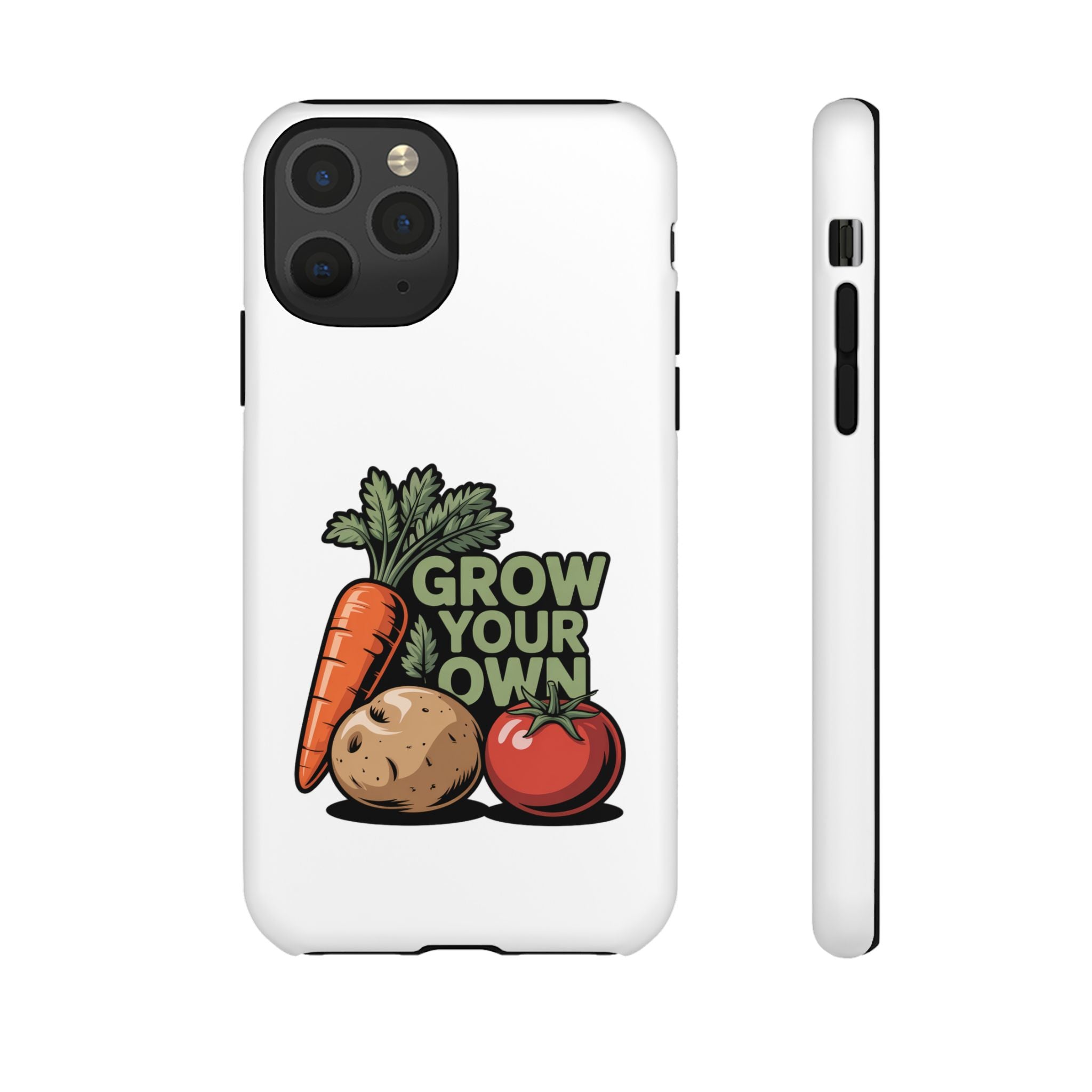 Grow Your Own Vegetables Phone Case — Gardening Carrot Potato Tomato Design