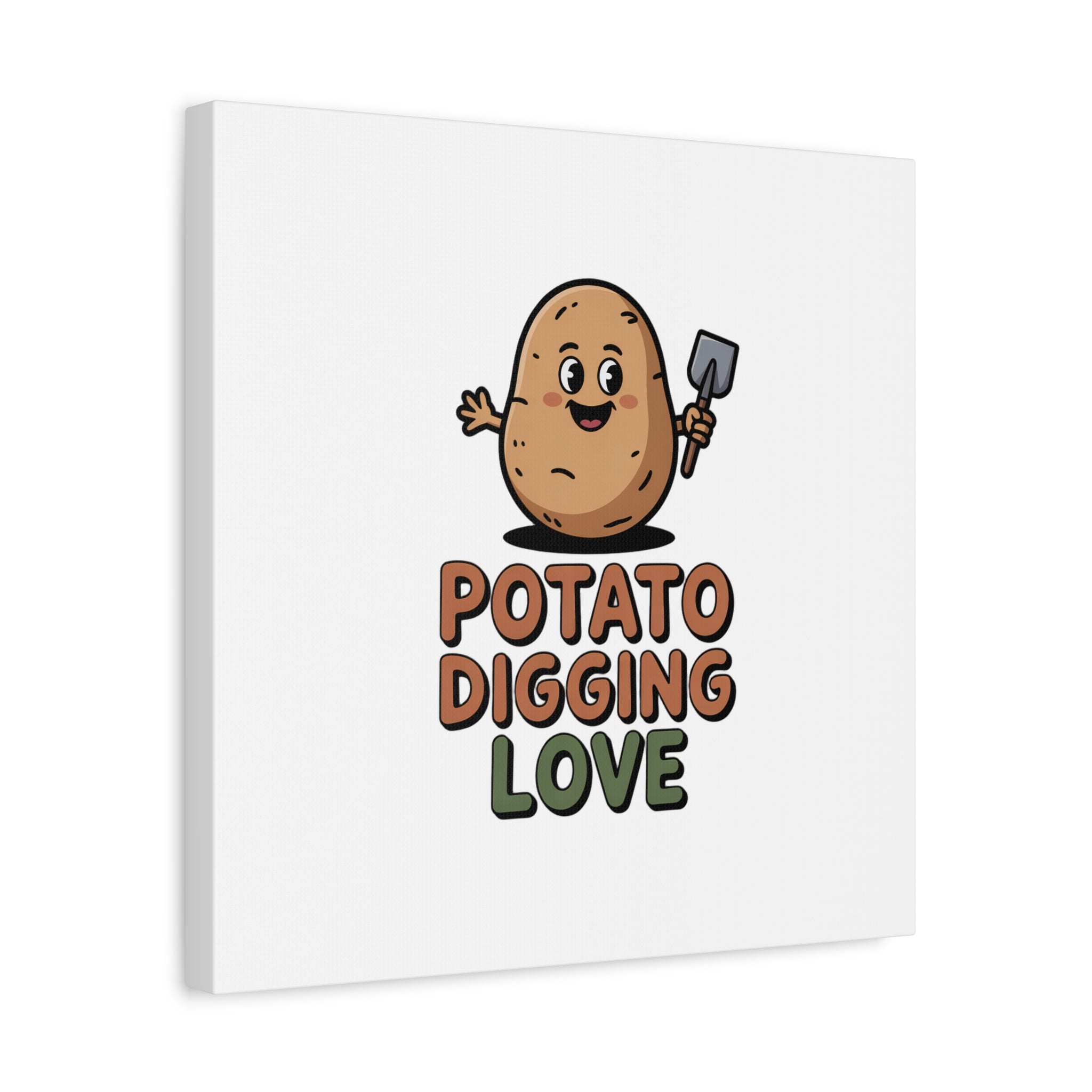 Potato Digging Love Canvas Print
