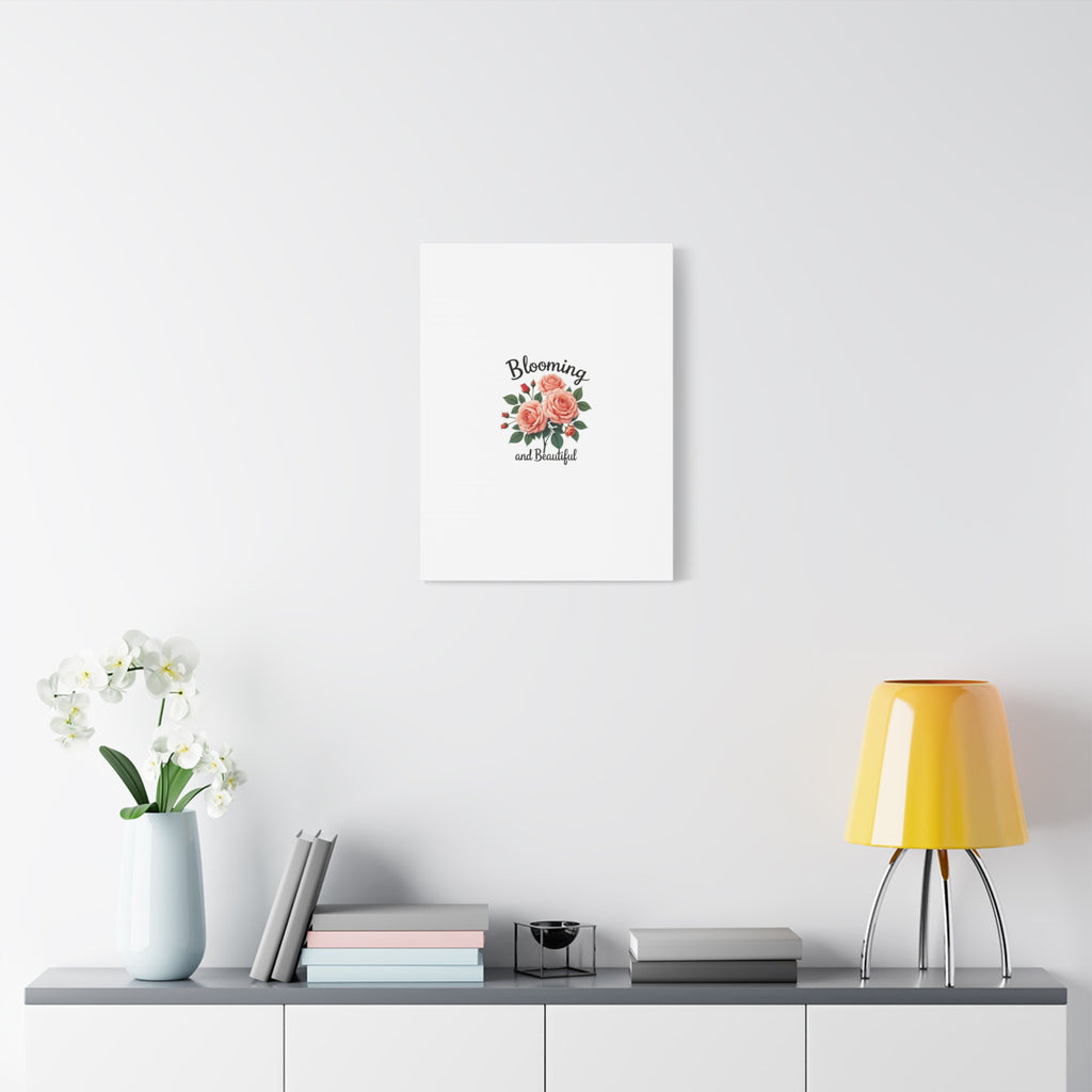 Blooming and Beautiful Rose Bouquet Canvas Wall Art