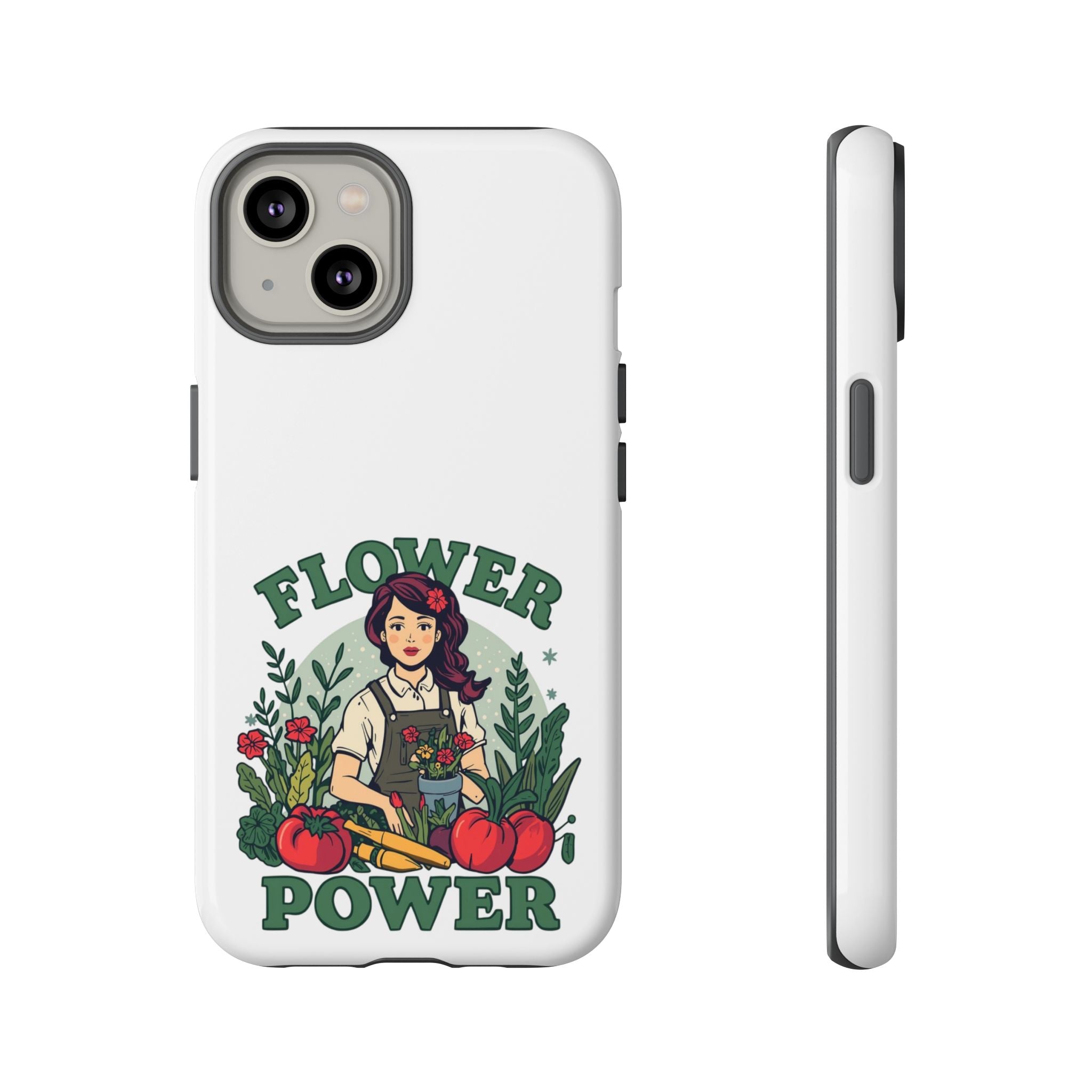 Phone Case - 'Flower Power' Retro Gardener Floral Protective Case