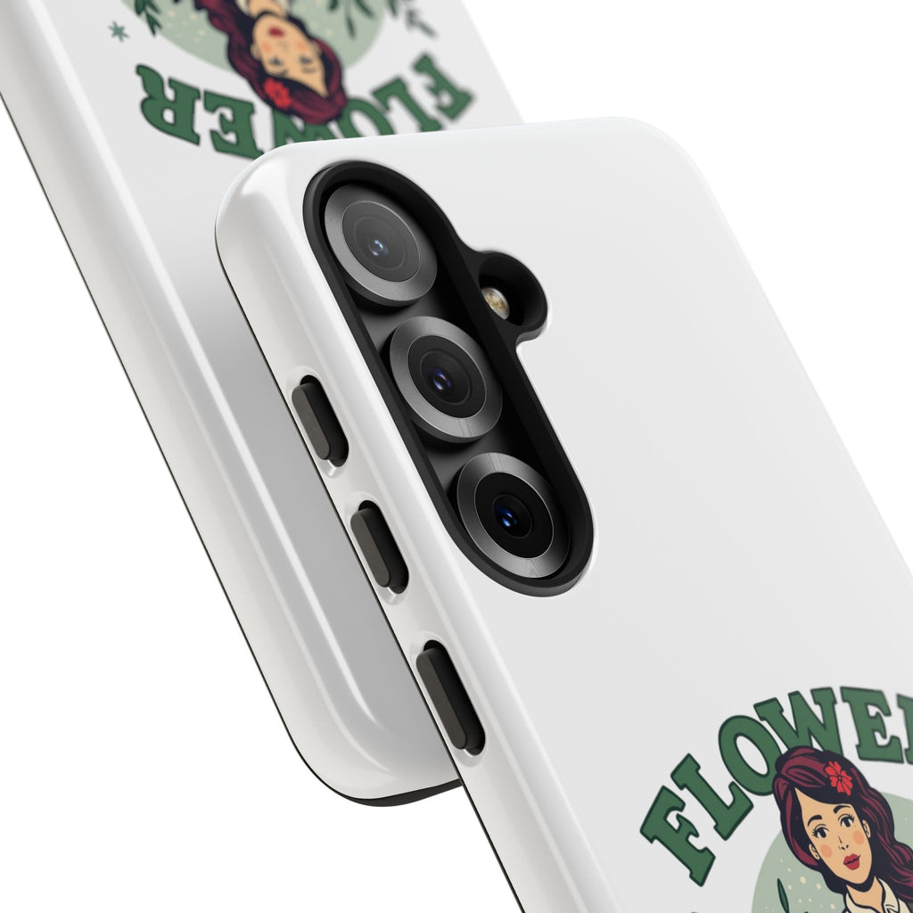 Phone Case - 'Flower Power' Retro Gardener Floral Protective Case