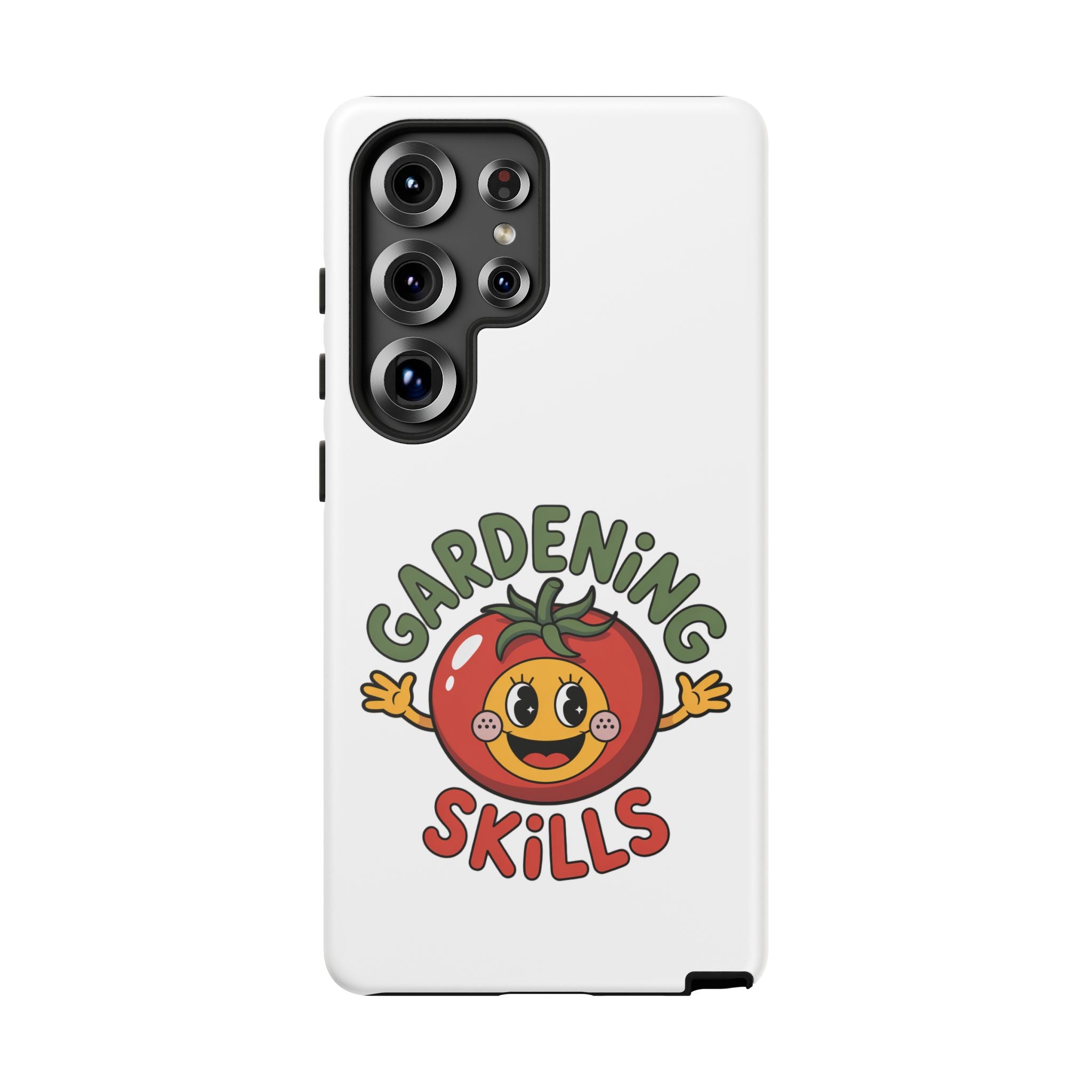Gardening Skills Phone Case — Cute Tomato Plant Lover Protective Cover