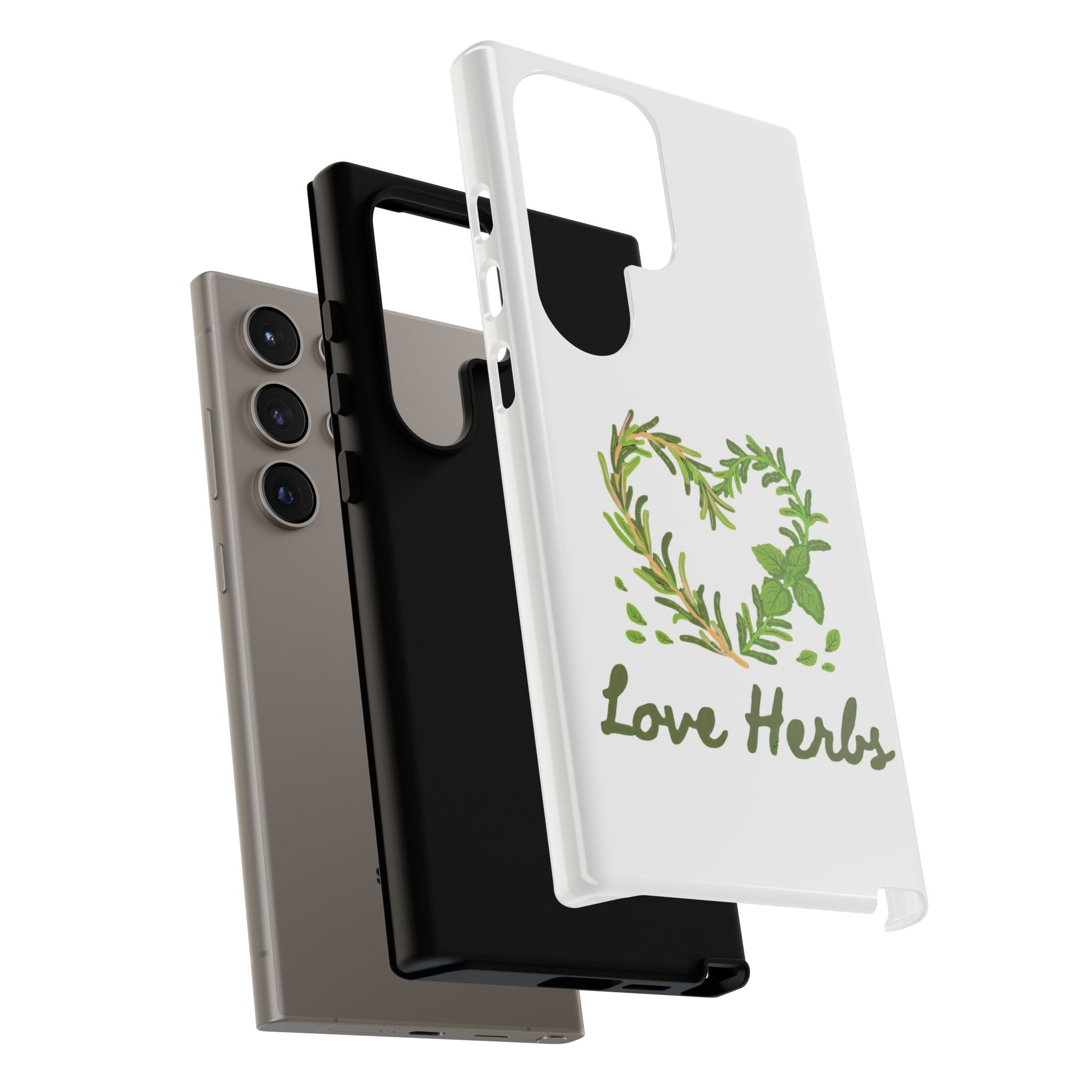 Herb Heart Phone Case - "Love Herbs" Botanical iPhone Cover