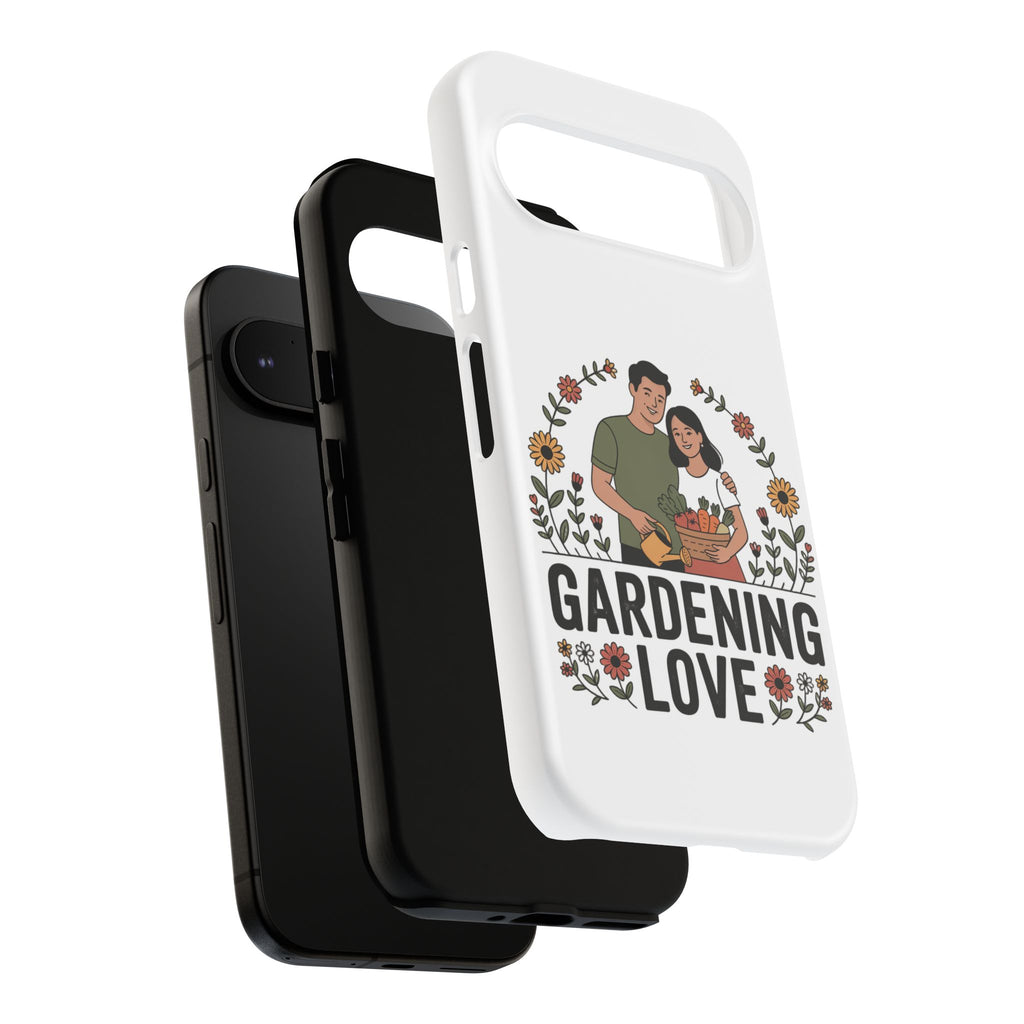 Gardening Love Phone Case — Floral Couple Protective Phone Cover