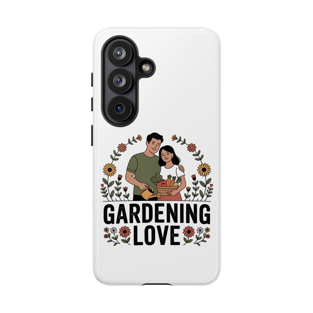 Gardening Love Phone Case — Floral Couple Protective Phone Cover