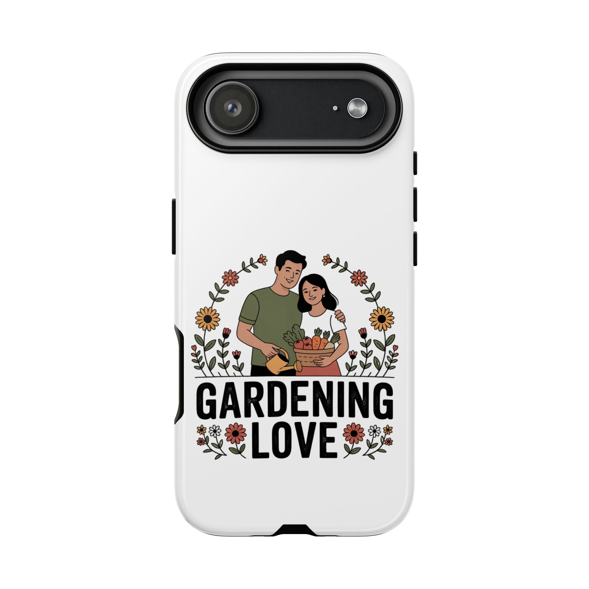 Gardening Love Phone Case — Floral Couple Protective Phone Cover