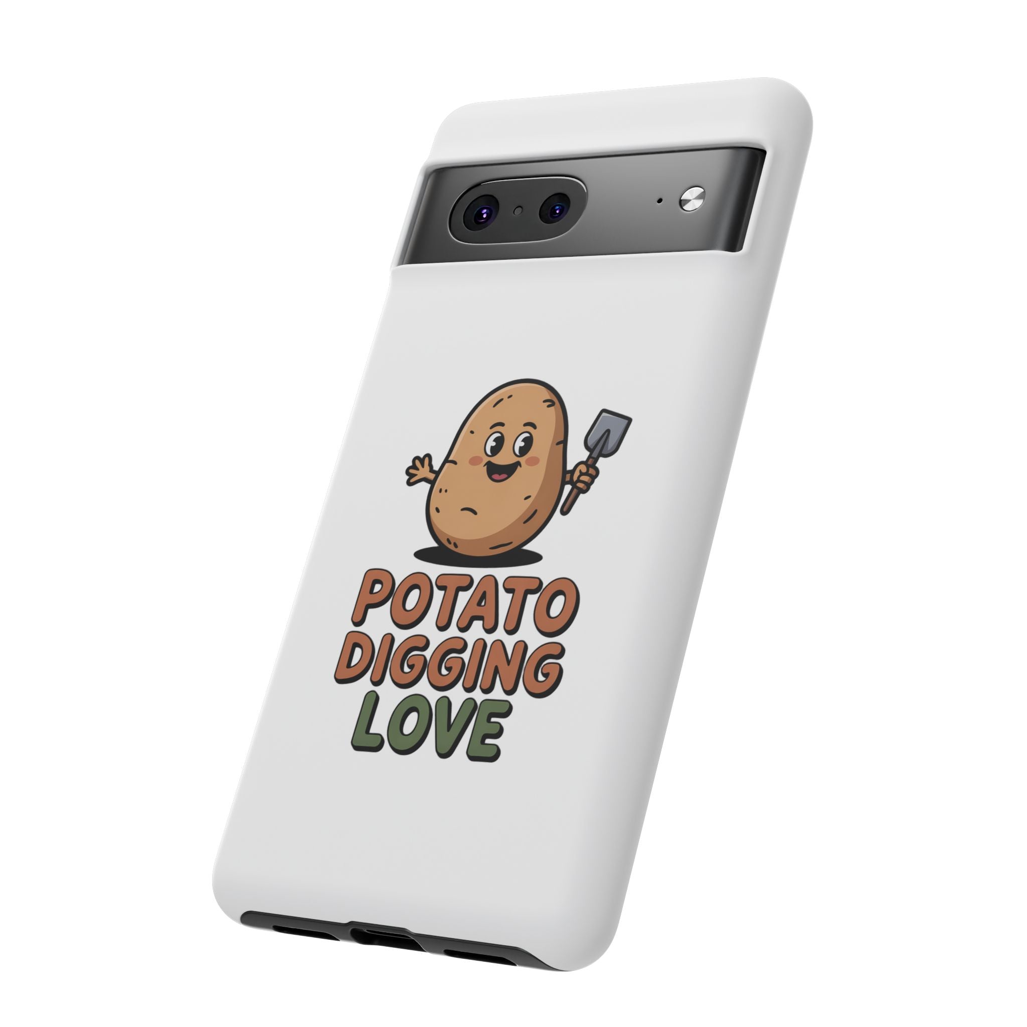 Phone Case — "Potato Digging Love" Cute Gardening Cartoon Protective Cover