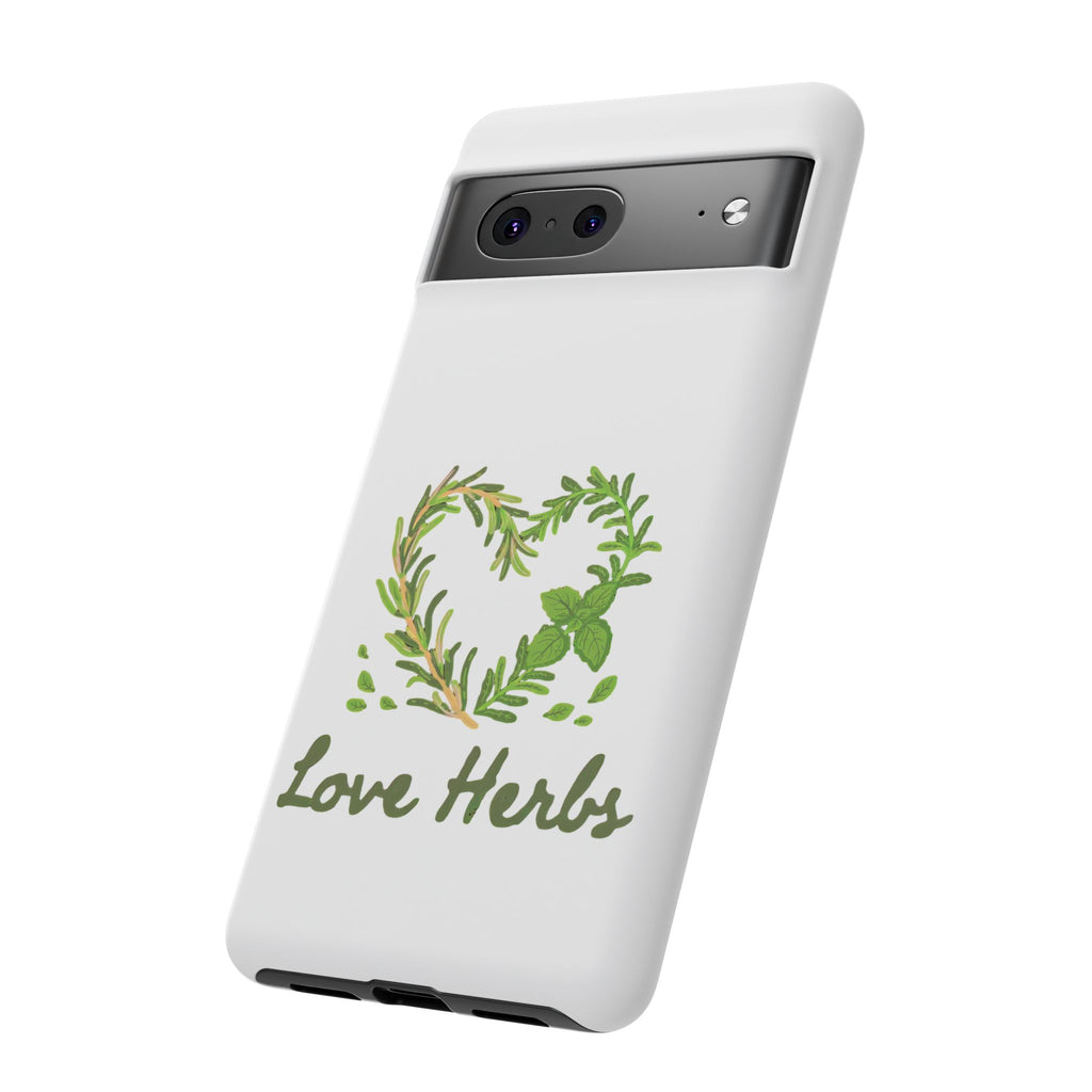 Herb Heart Phone Case - "Love Herbs" Botanical iPhone Cover