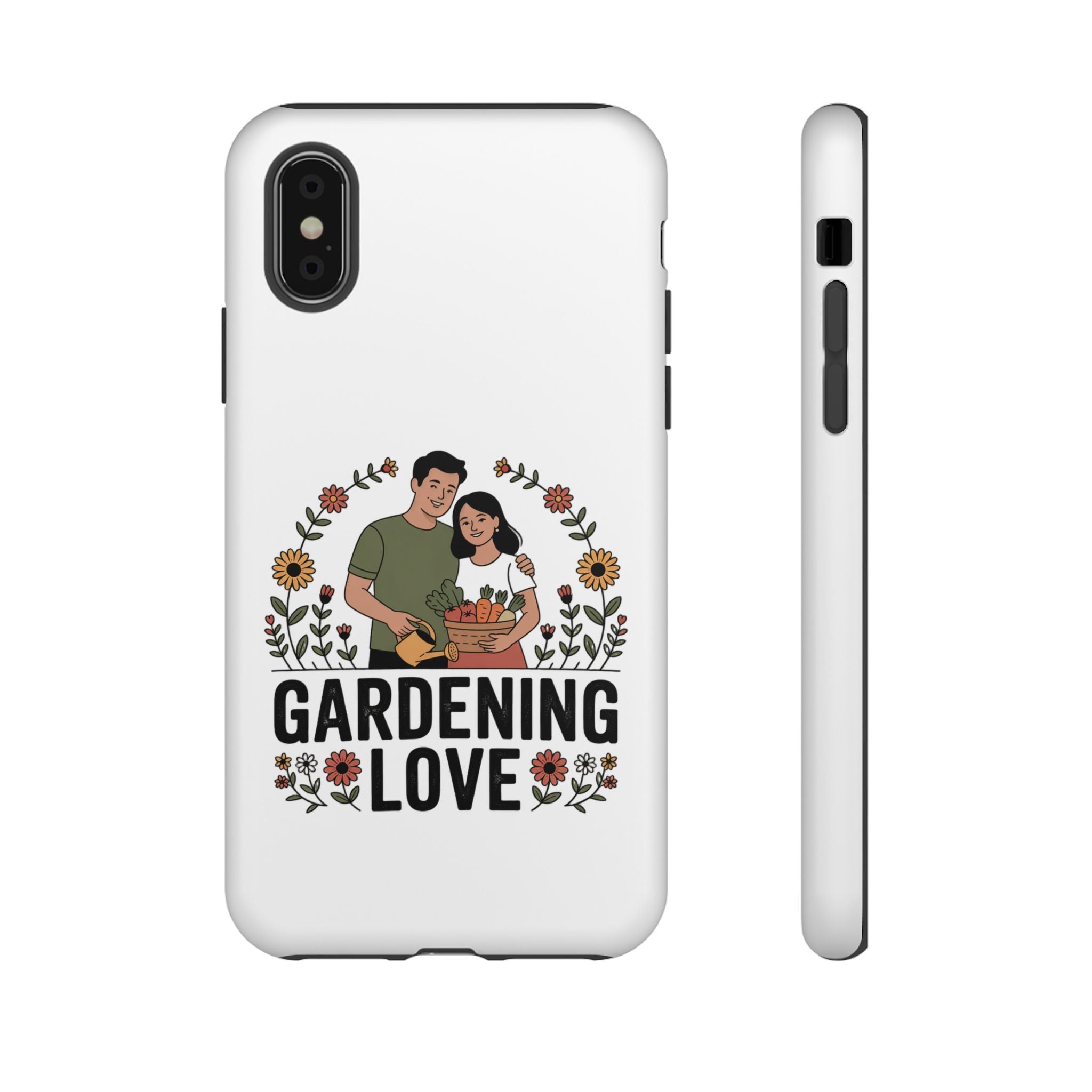 Gardening Love Phone Case — Floral Couple Protective Phone Cover