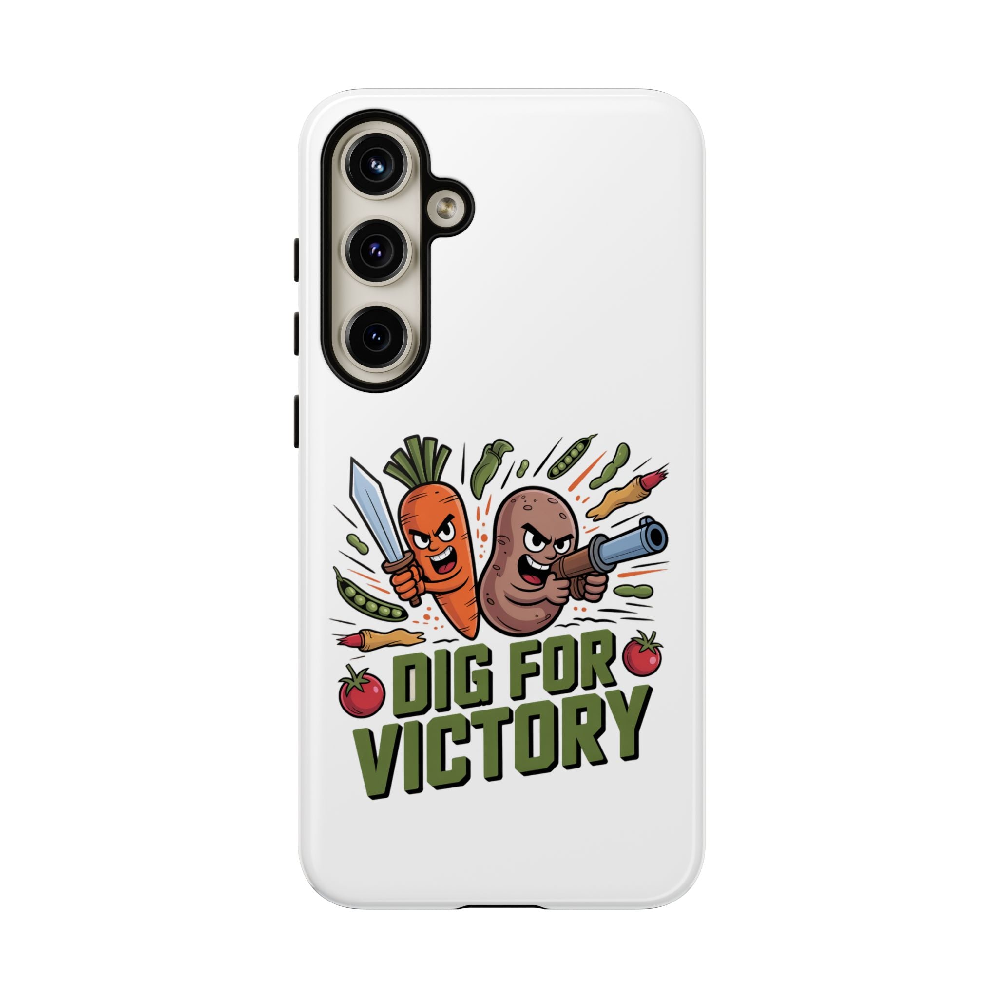 Phone Case — 'Dig For Victory' Veggie Combat Garden Design