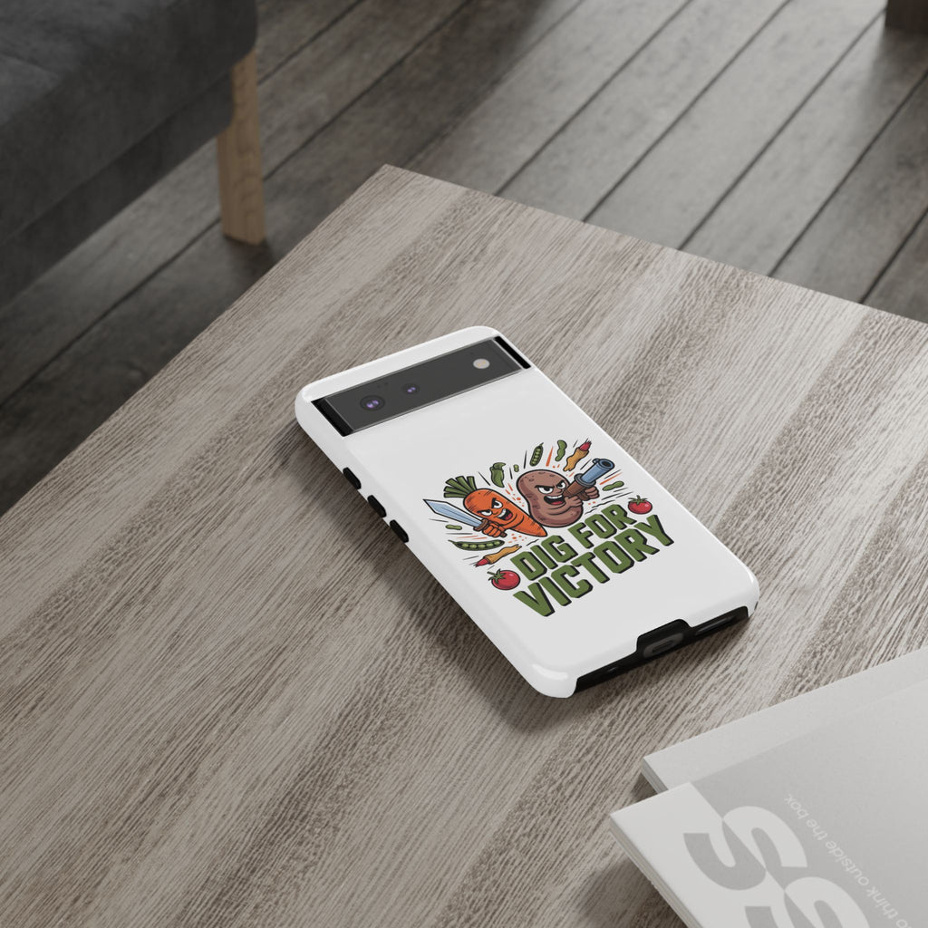 Phone Case — 'Dig For Victory' Veggie Combat Garden Design