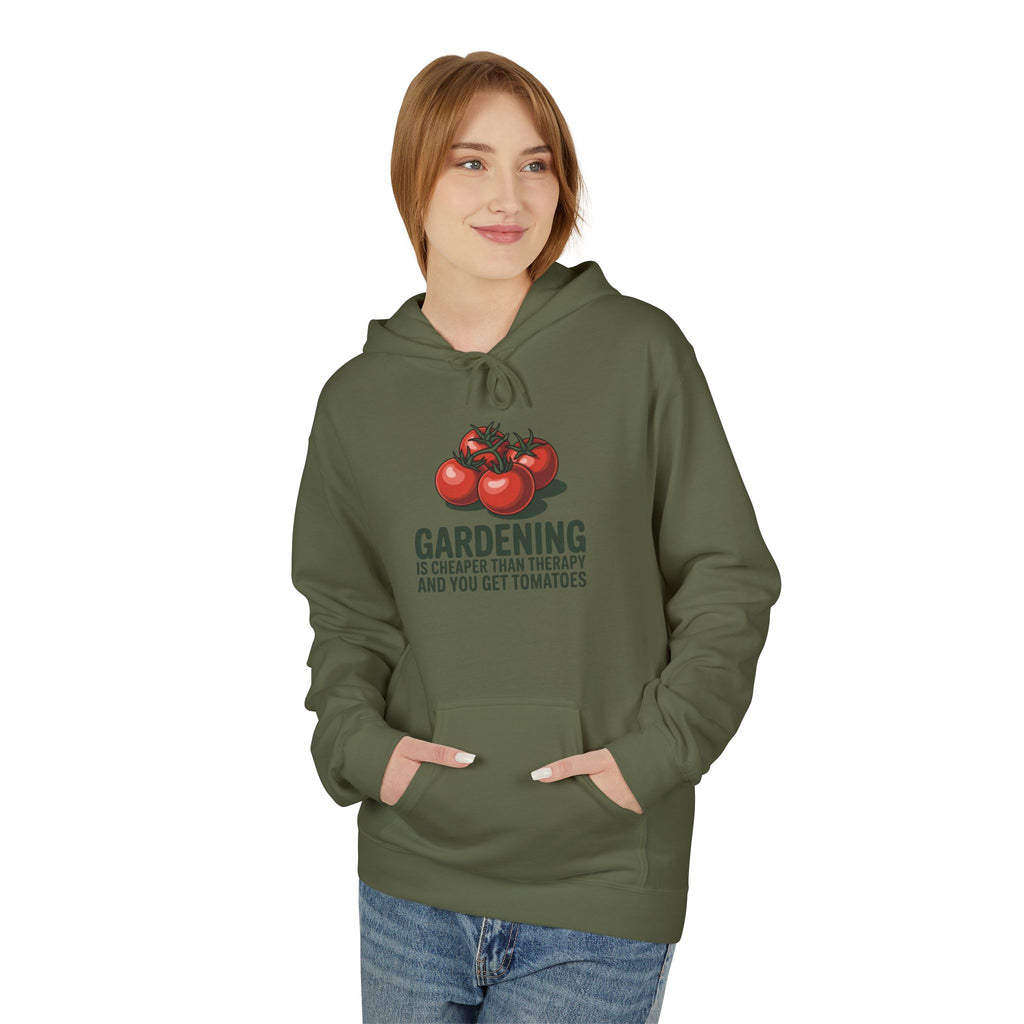 Gardening Is Cheaper Than Therapy Hoodie – Funny Tomato Gardeners Pullover