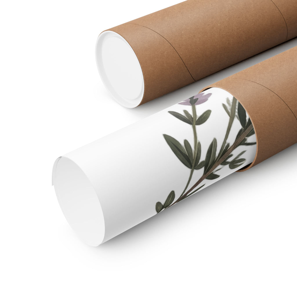 Thyme to Relax Botanical Poster — Calming Kitchen or Spa Wall Art