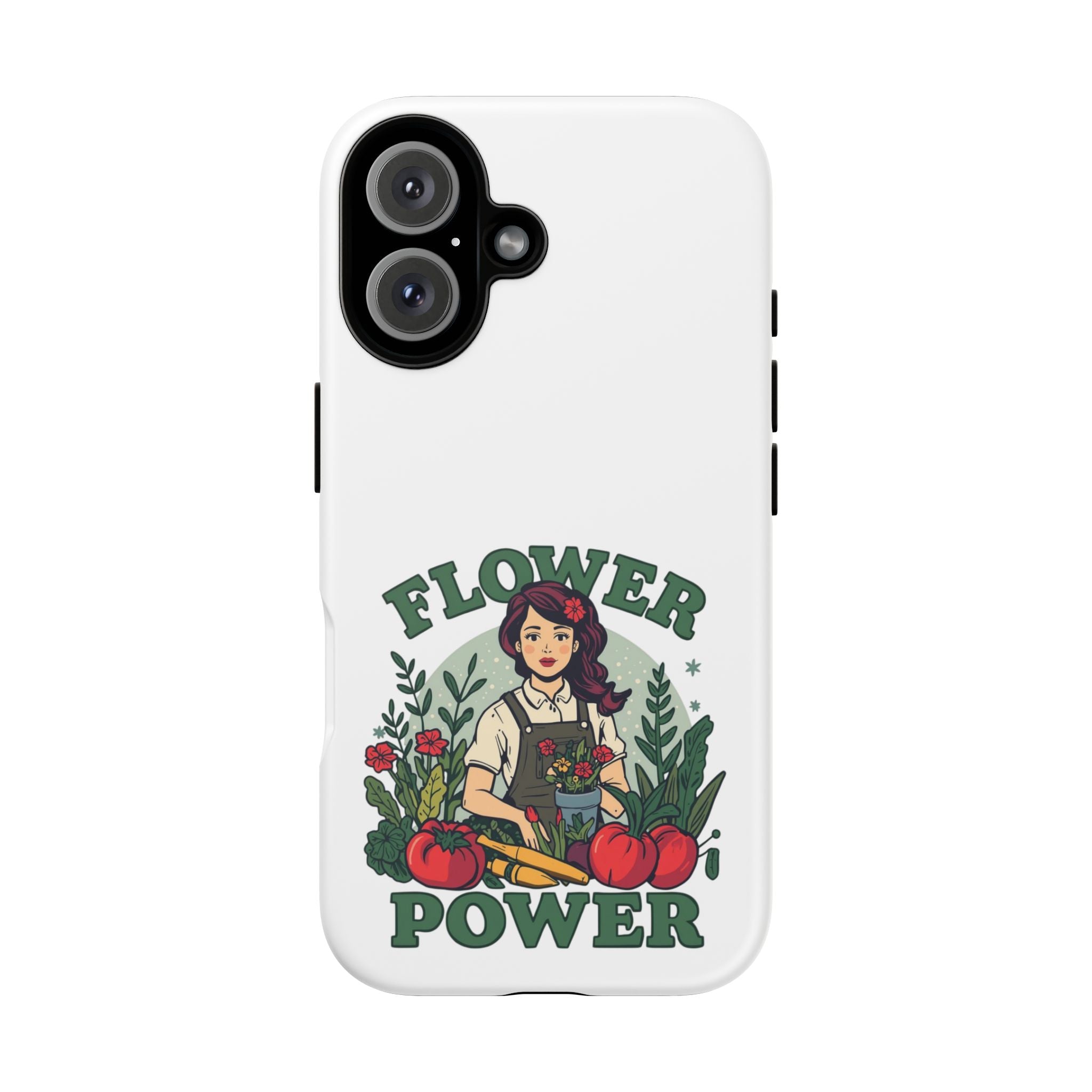 Phone Case - 'Flower Power' Retro Gardener Floral Protective Case
