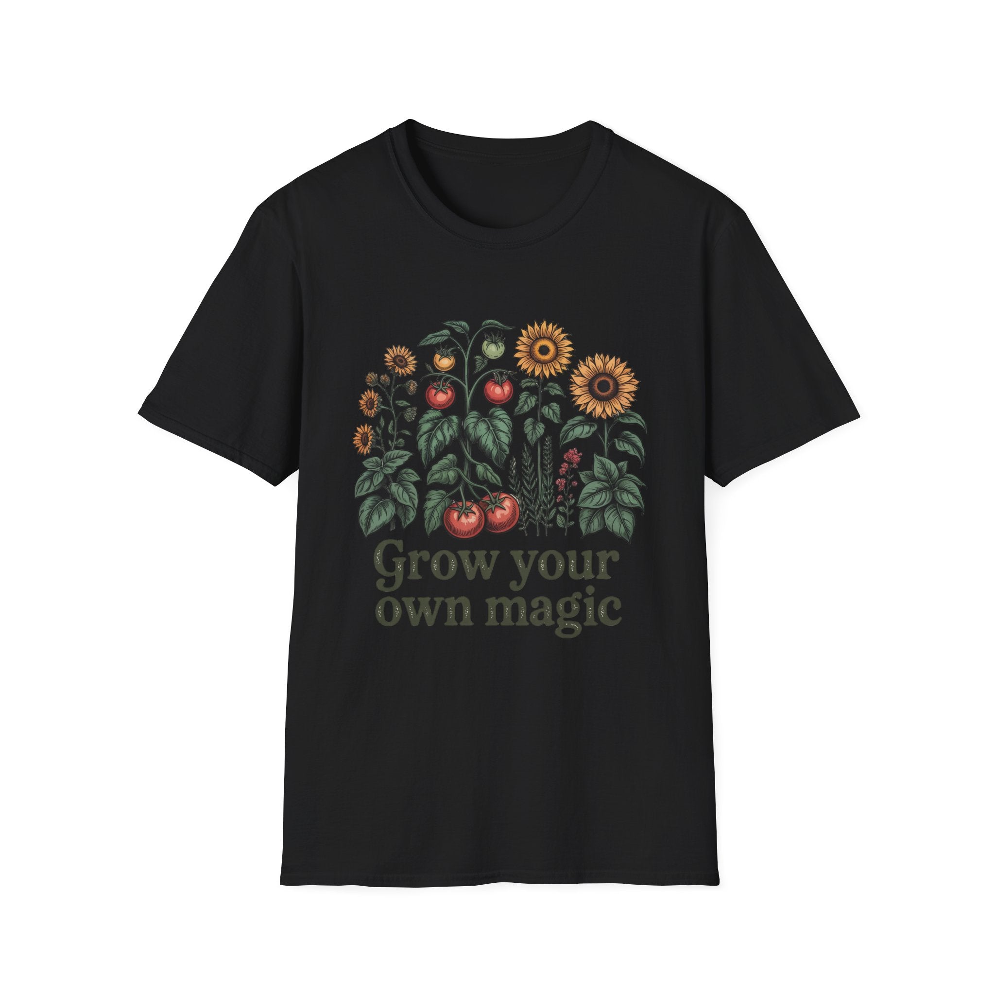 T-Shirt — Grow Your Own Magic Sunflower & Tomato Garden Tee