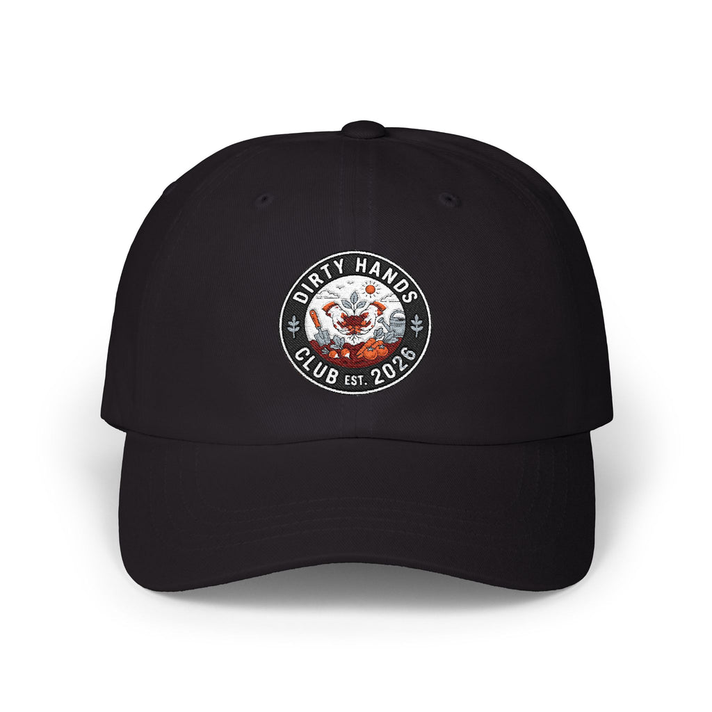 Dirty Hands Club Dad Cap — Vintage Logo Embroidered Hat