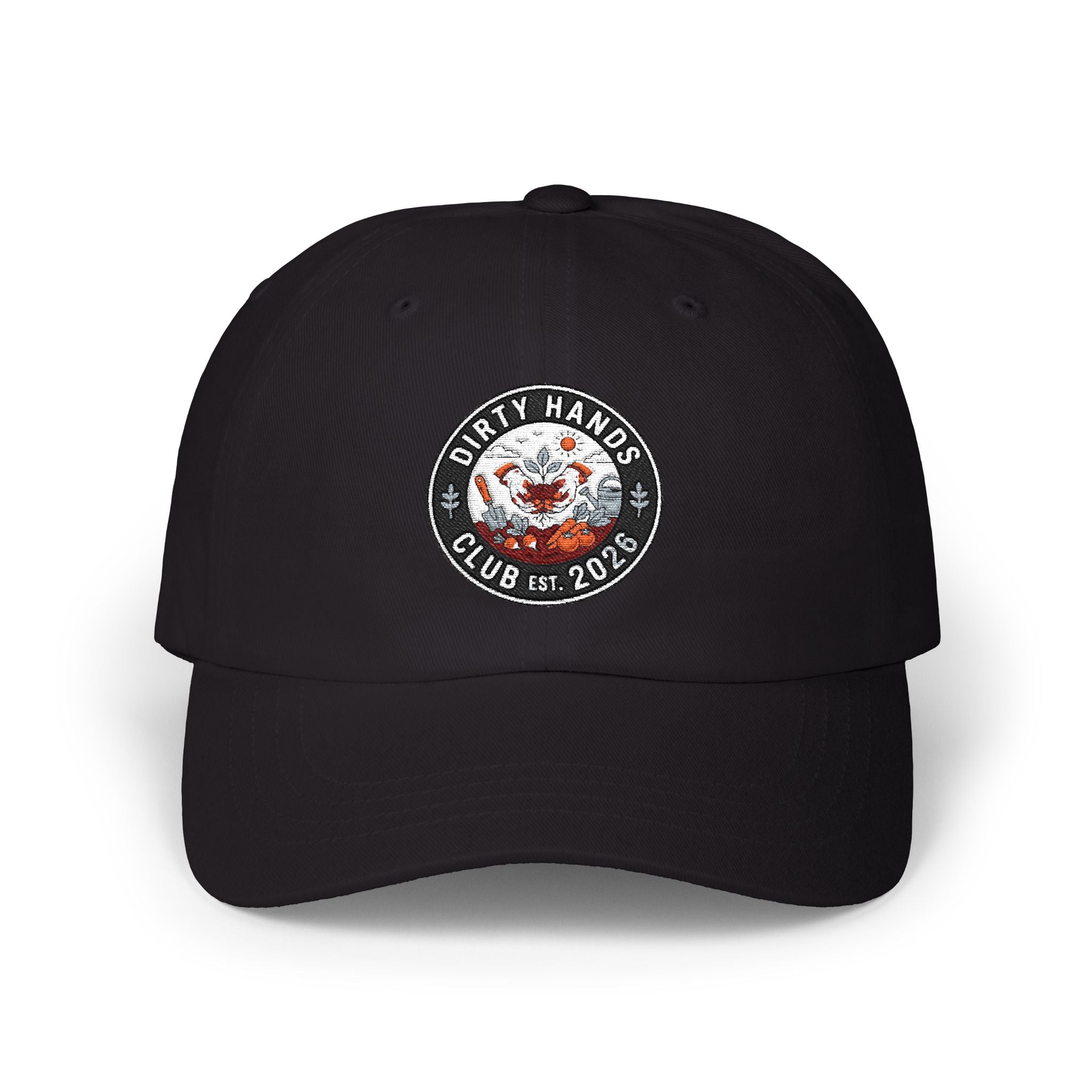 Dirty Hands Club Dad Cap — Vintage Logo Embroidered Hat