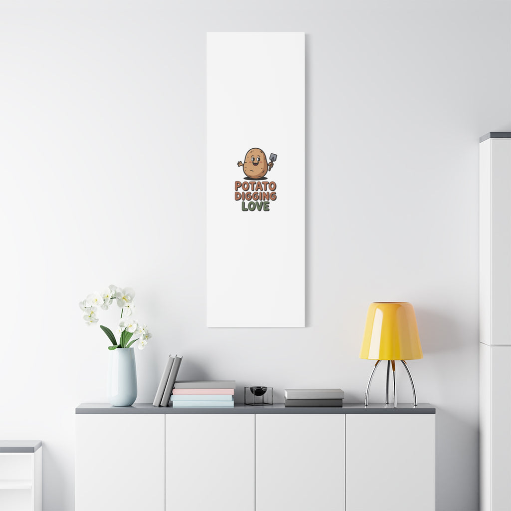 Potato Digging Love Canvas Print