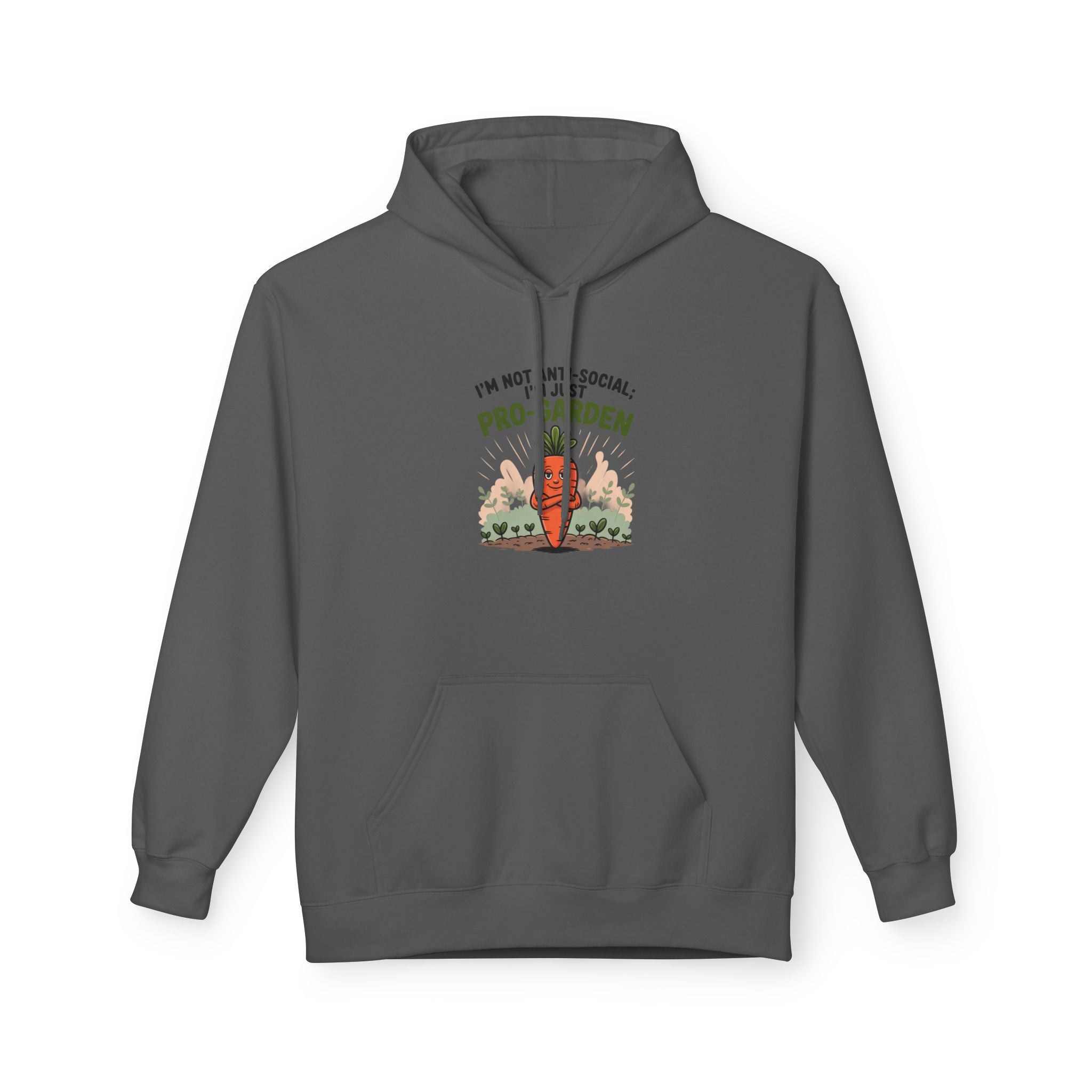 Gardener Hoodie - "I'm Not Anti-Social, I'm Pro-Garden" Cozy Plant Lover Sweatshirt