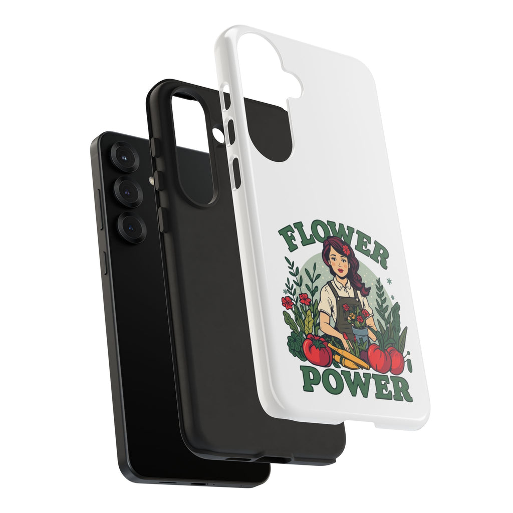 Phone Case - 'Flower Power' Retro Gardener Floral Protective Case