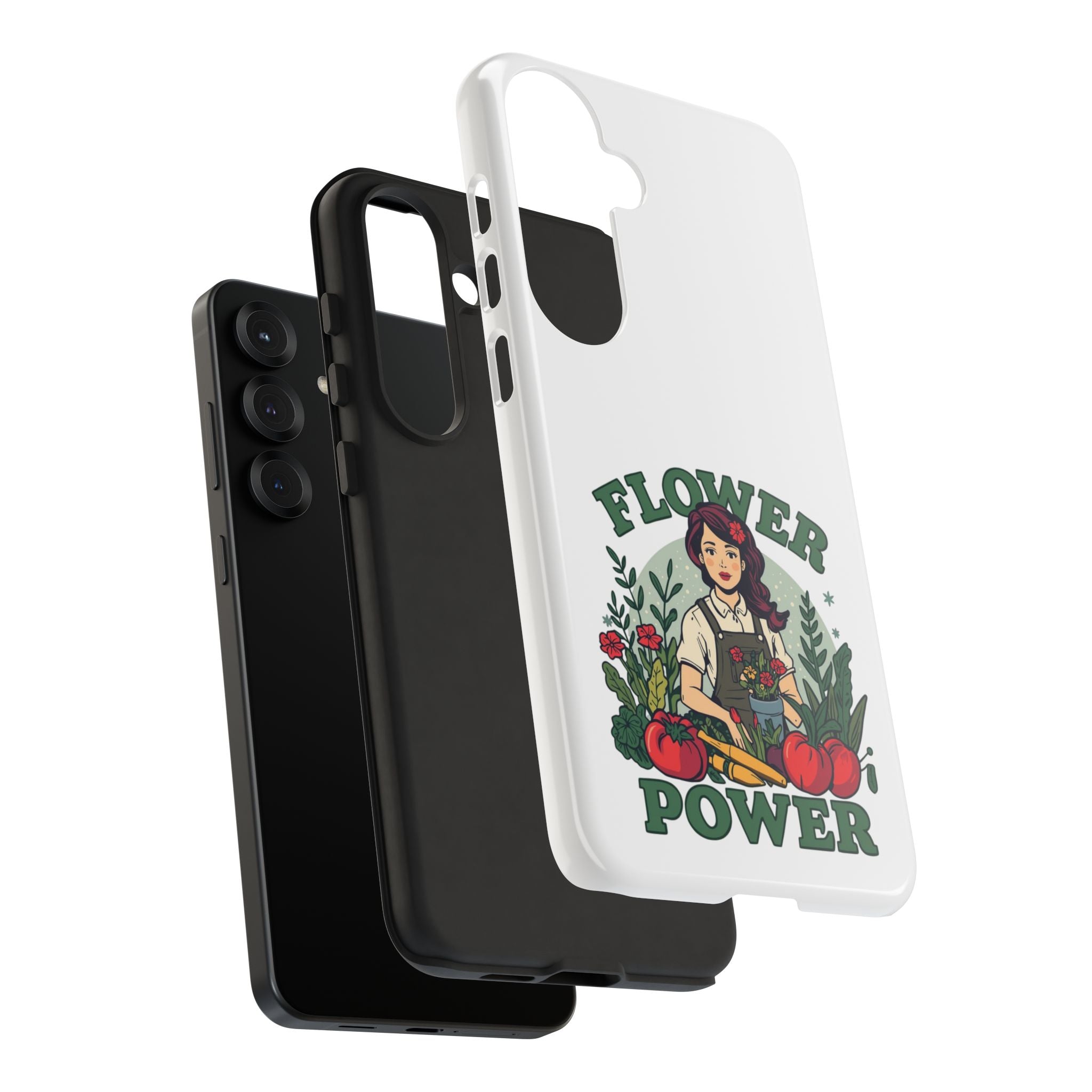 Phone Case - 'Flower Power' Retro Gardener Floral Protective Case