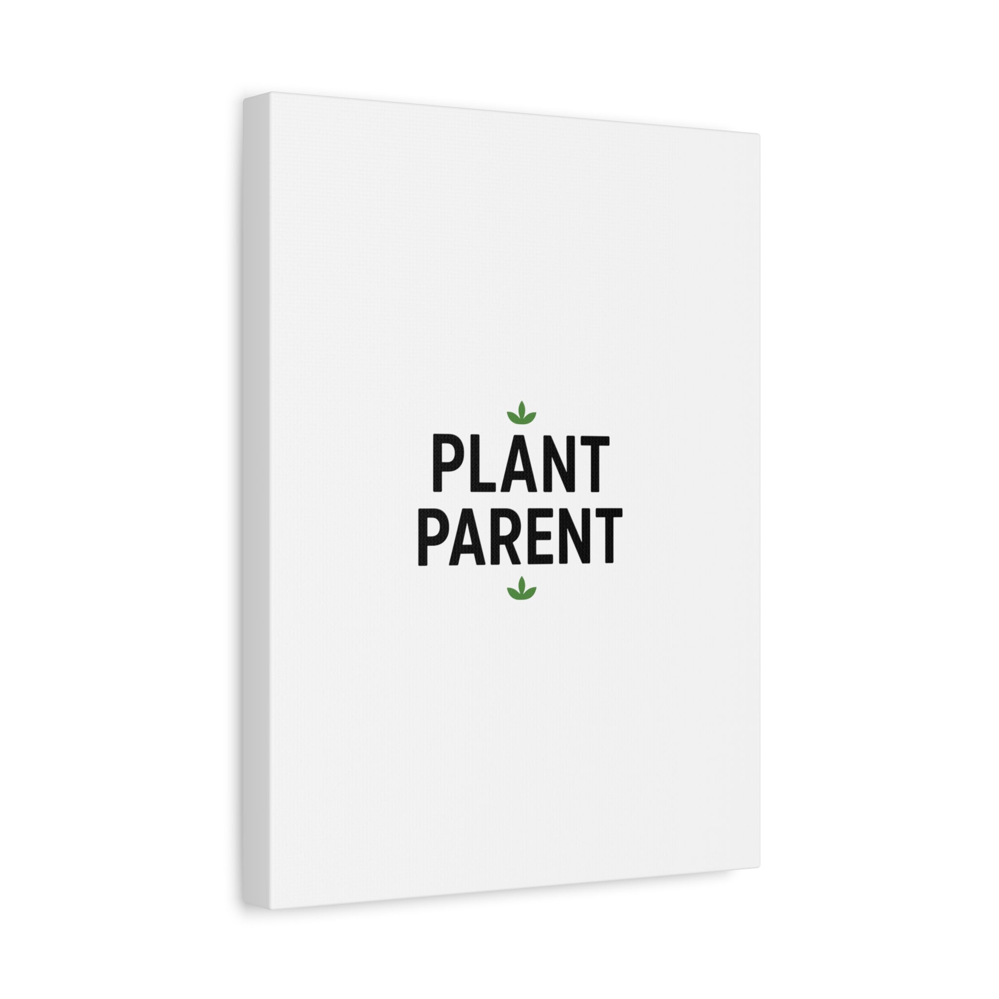 Plant Parent Canvas Wall Art — Minimalist Botanical Typography Print
