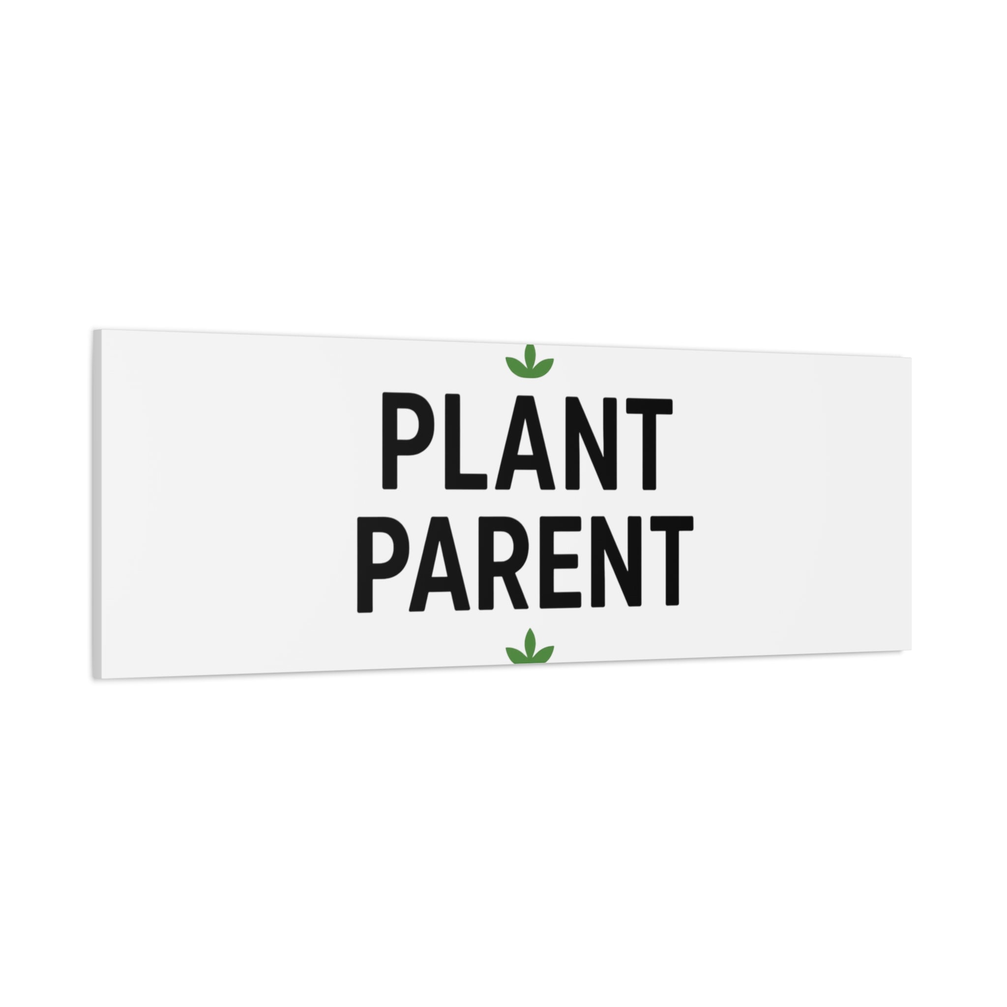 Plant Parent Canvas Wall Art — Minimalist Botanical Typography Print