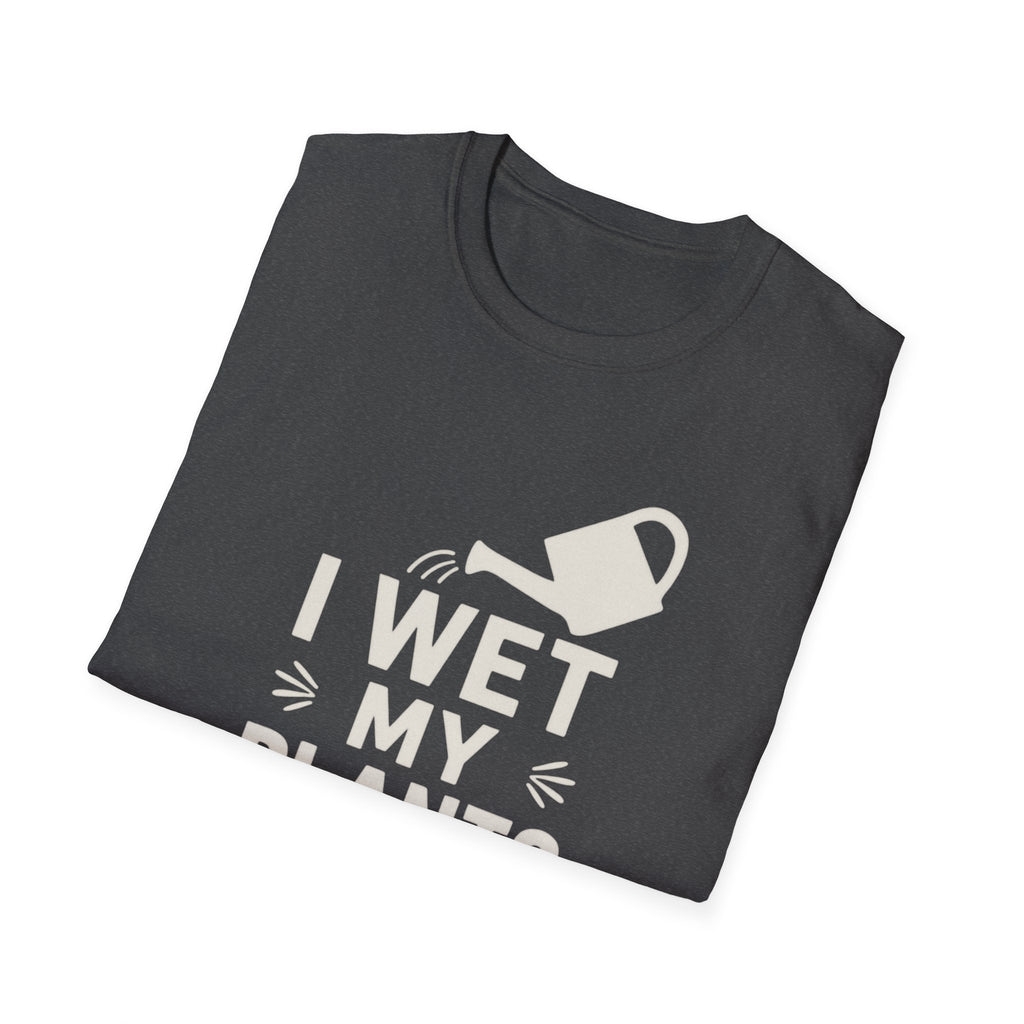 I Wet My Plants T-Shirt – Funny Gardening Tee with Watering Can Graphic